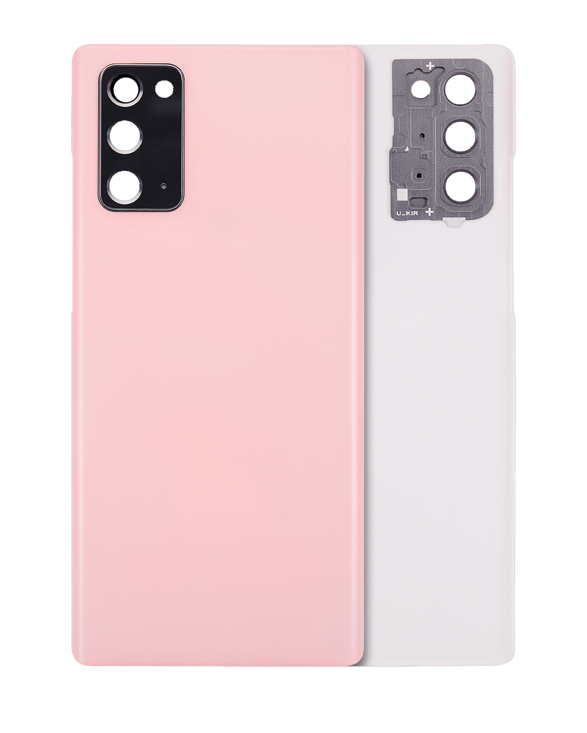 vetro cover posteriore con Vetro fotocamera per Samsung Galaxy Note 20 5G (No Logo) (Aftermarket Plus) (Aura Rosa)
