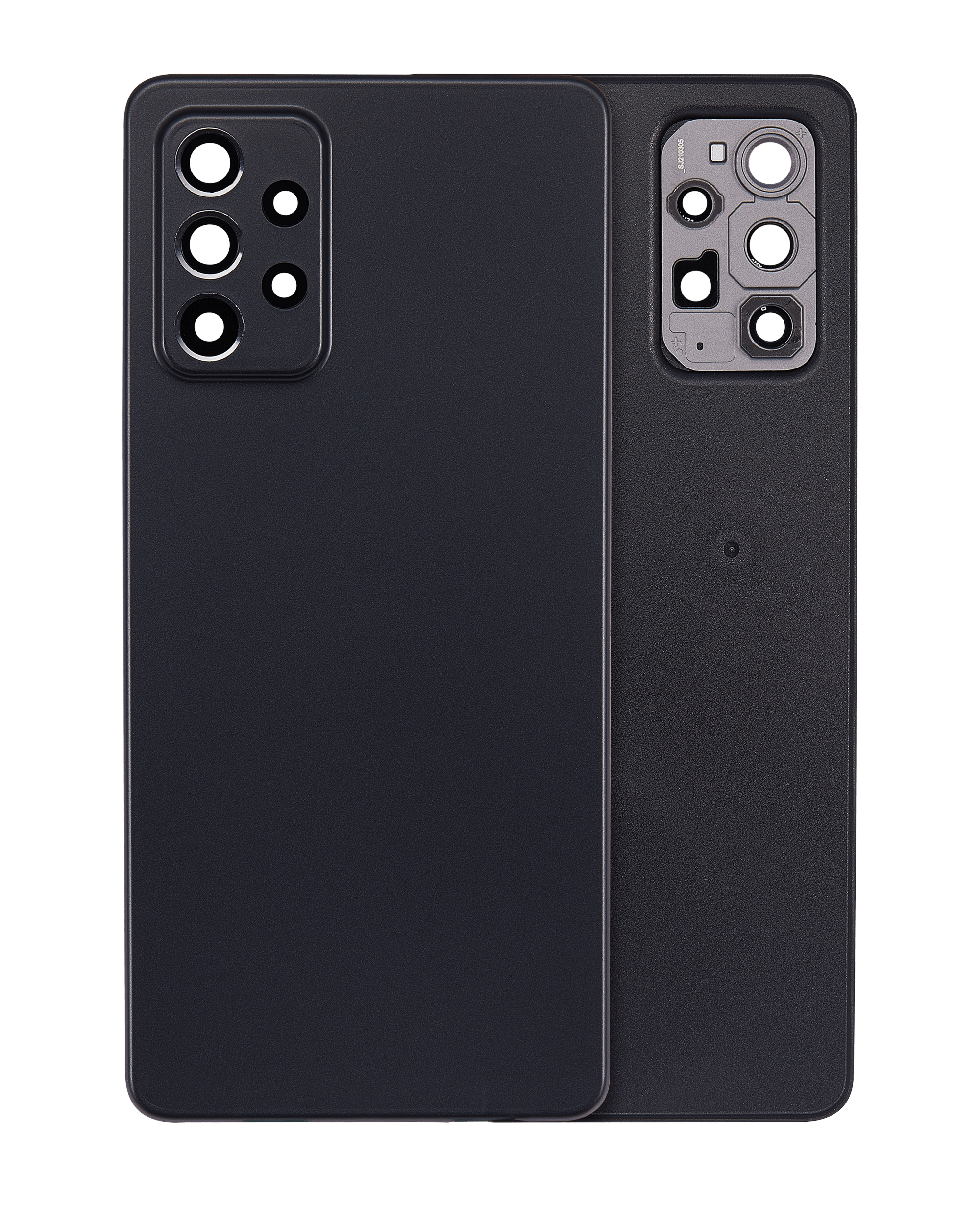 vetro cover posteriore per Samsung Galaxy A72 (A725 / 2021) (Aftermarket Plus) (Awesome Nero)