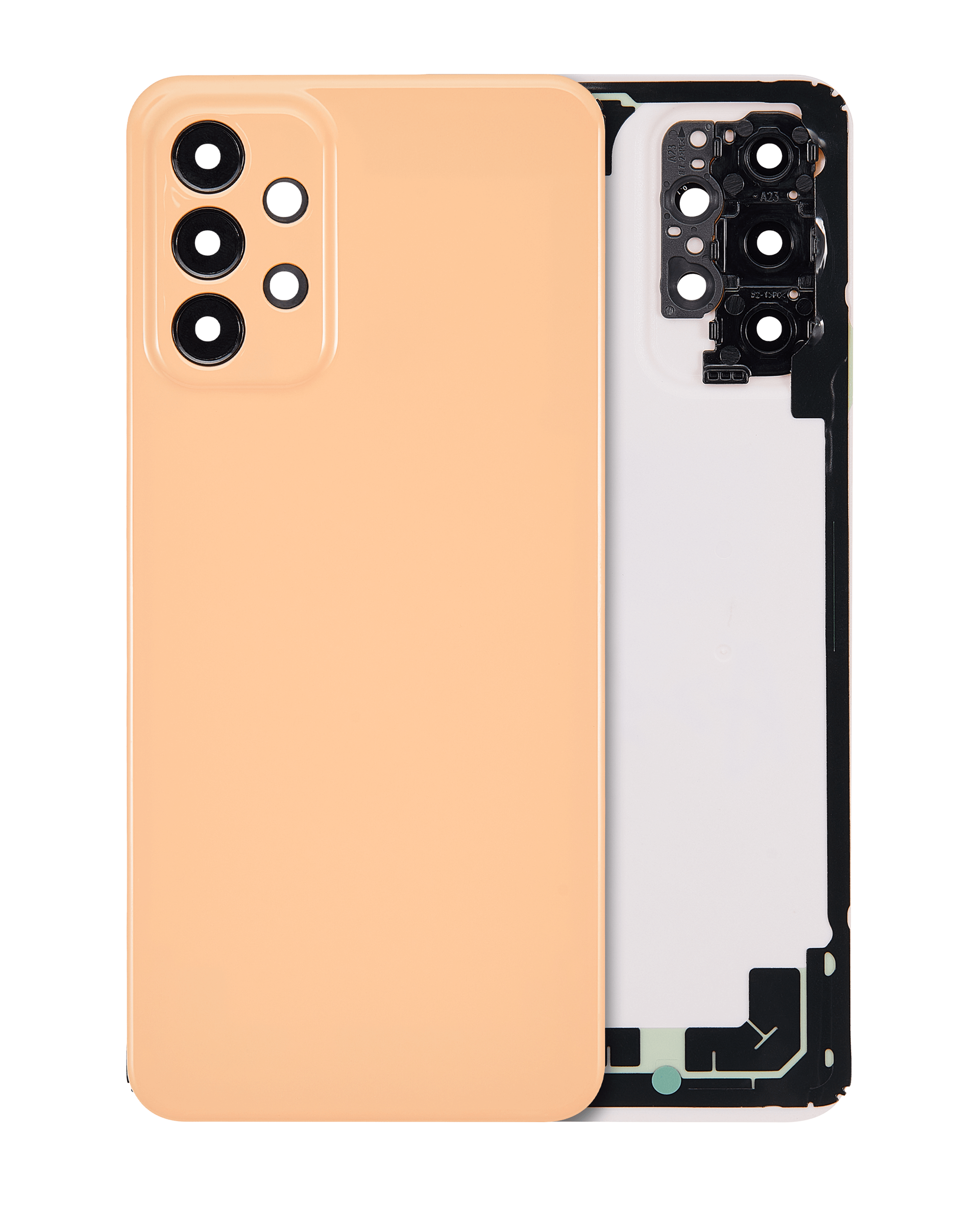 vetro cover posteriore per Samsung Galaxy A23 (A235 / 2022) (Aftermarket Plus) (Peach)
