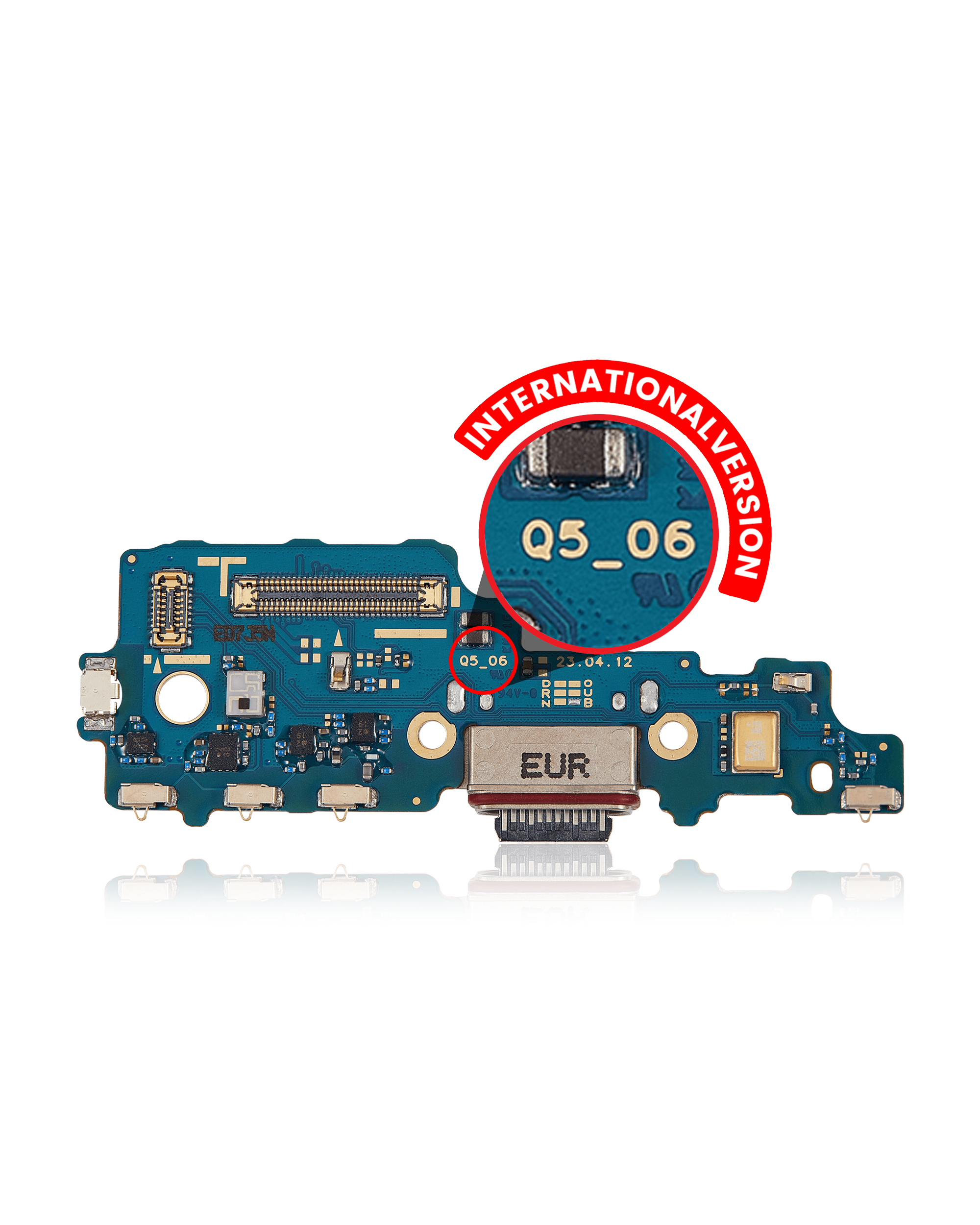 Connettore di ricarica Scheda per Samsung Galaxy Z Fold 5 (F946B) (International Version) (Premium)