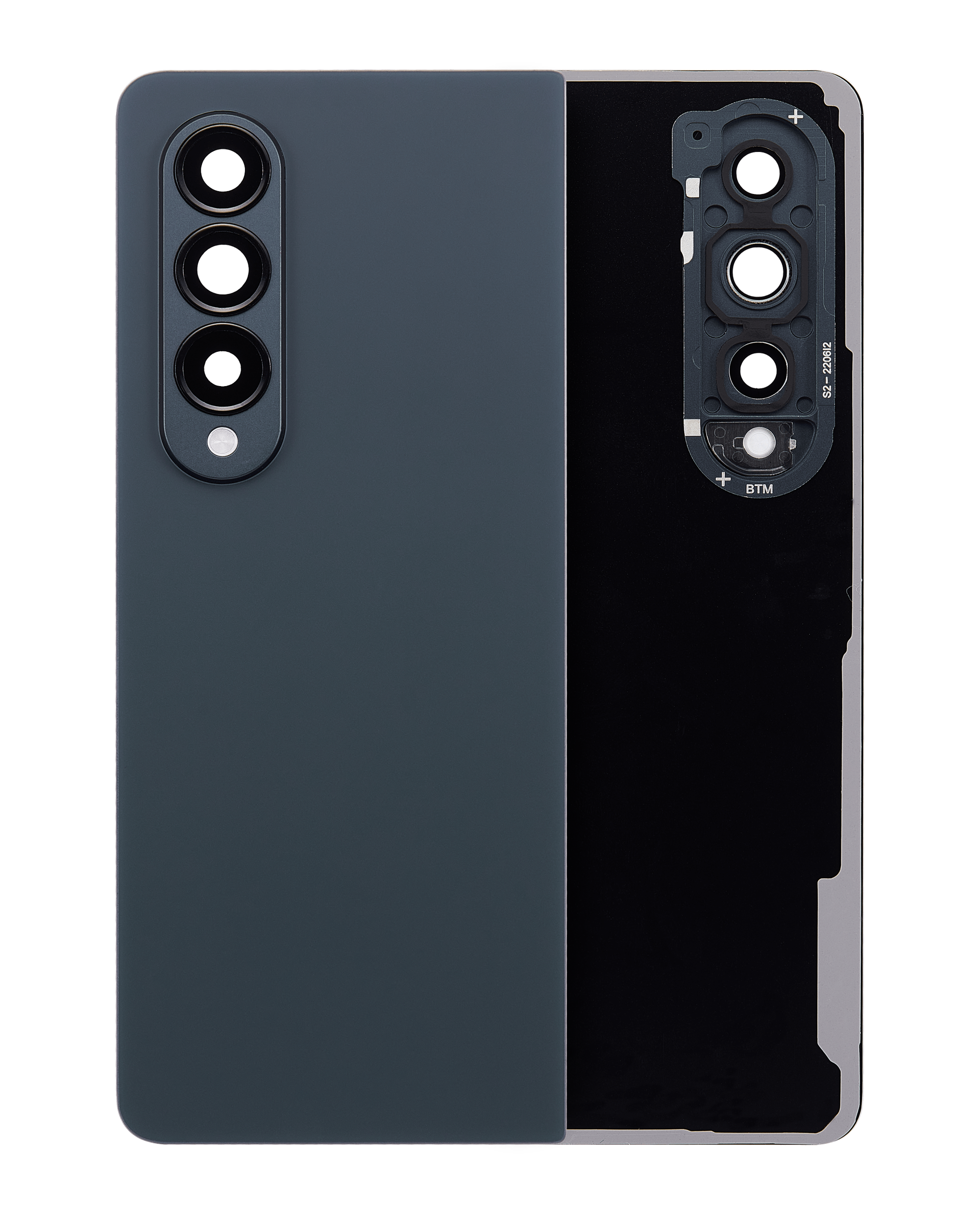 vetro cover posteriore con Vetro fotocamera per Samsung Galaxy Z Fold 4 (F936) (Graygreen)