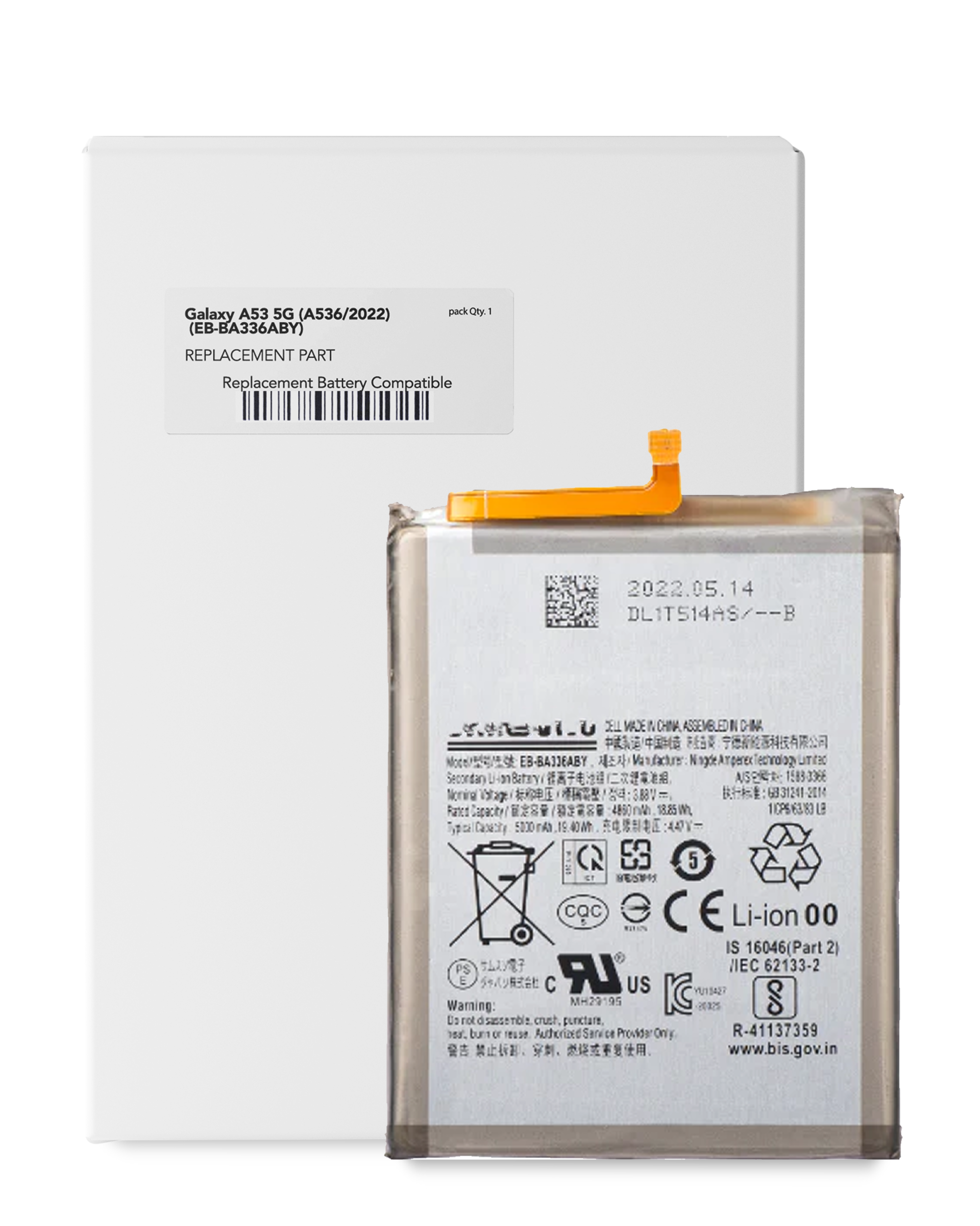 Batteria di ricambio per Samsung Galaxy A33 5G (A336 / 2022) / A53 5G (A536 / 2022) (Service Pack)