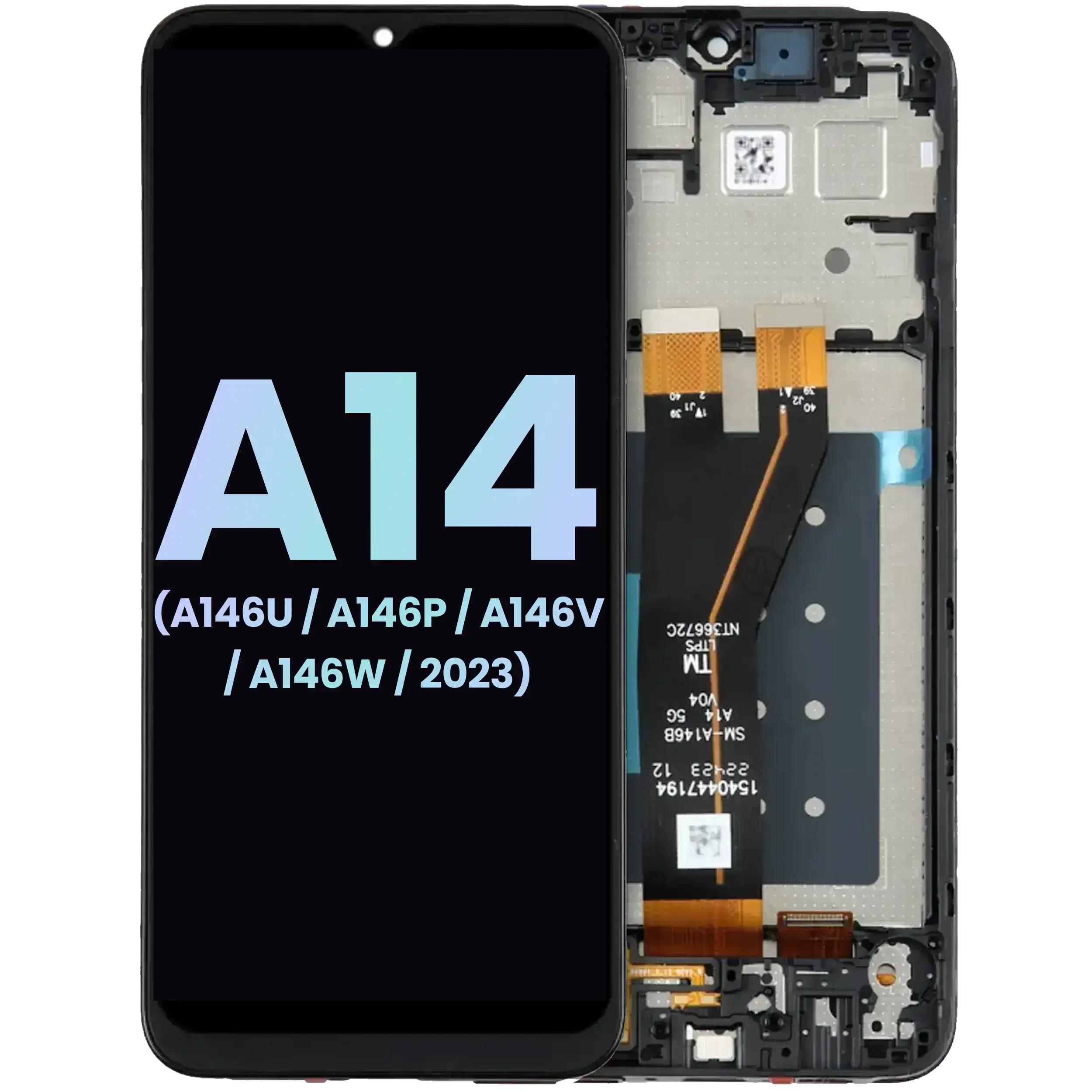 Display LCD completo con Frame per Samsung Galaxy A14 5G (A146U / A146P / A146V / A146W / 2023) (US Version) (Service Pack) (tutti i colori)