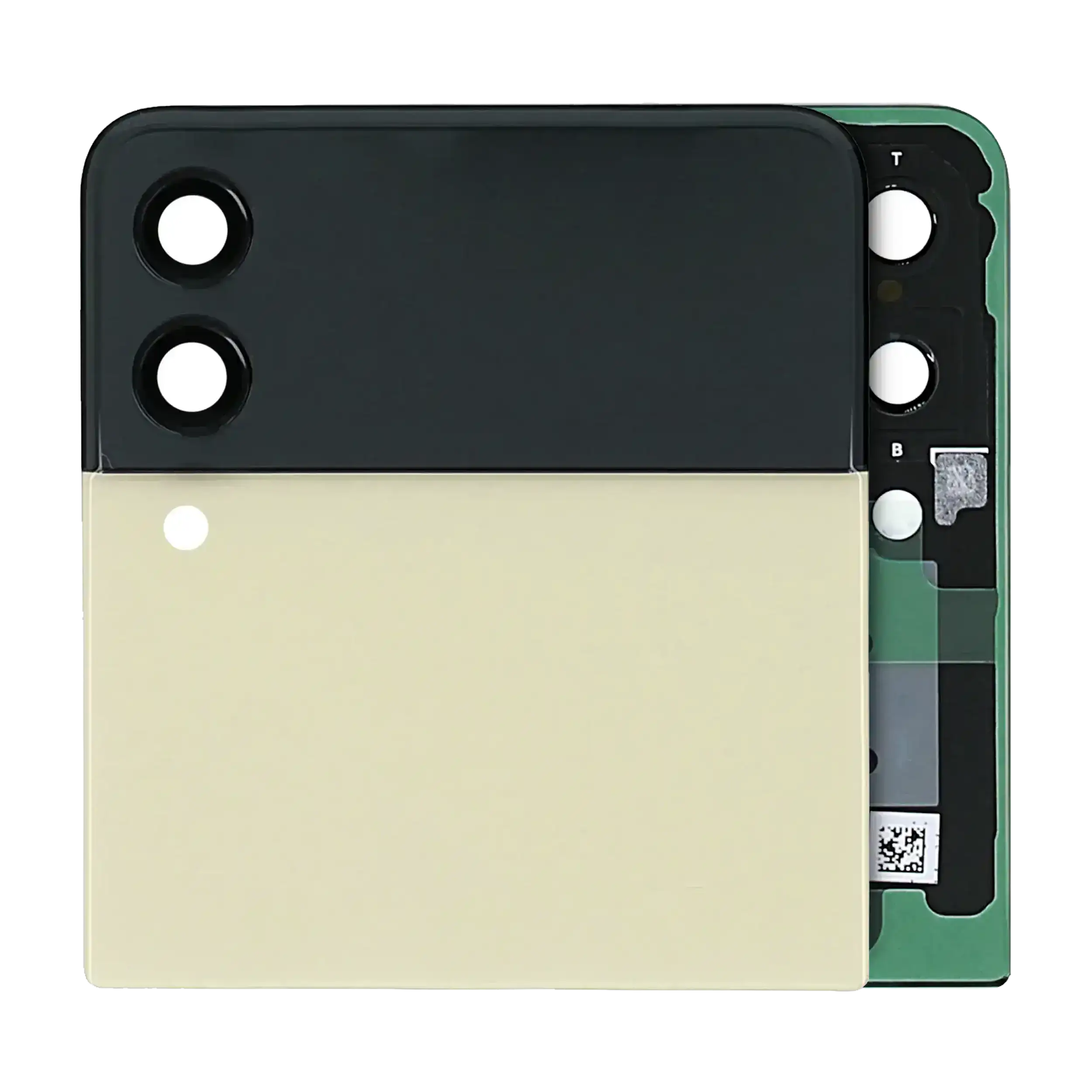 Outer Display OLED completo per Samsung Galaxy Z Flip 3 5G (Service Pack) (Cream)
