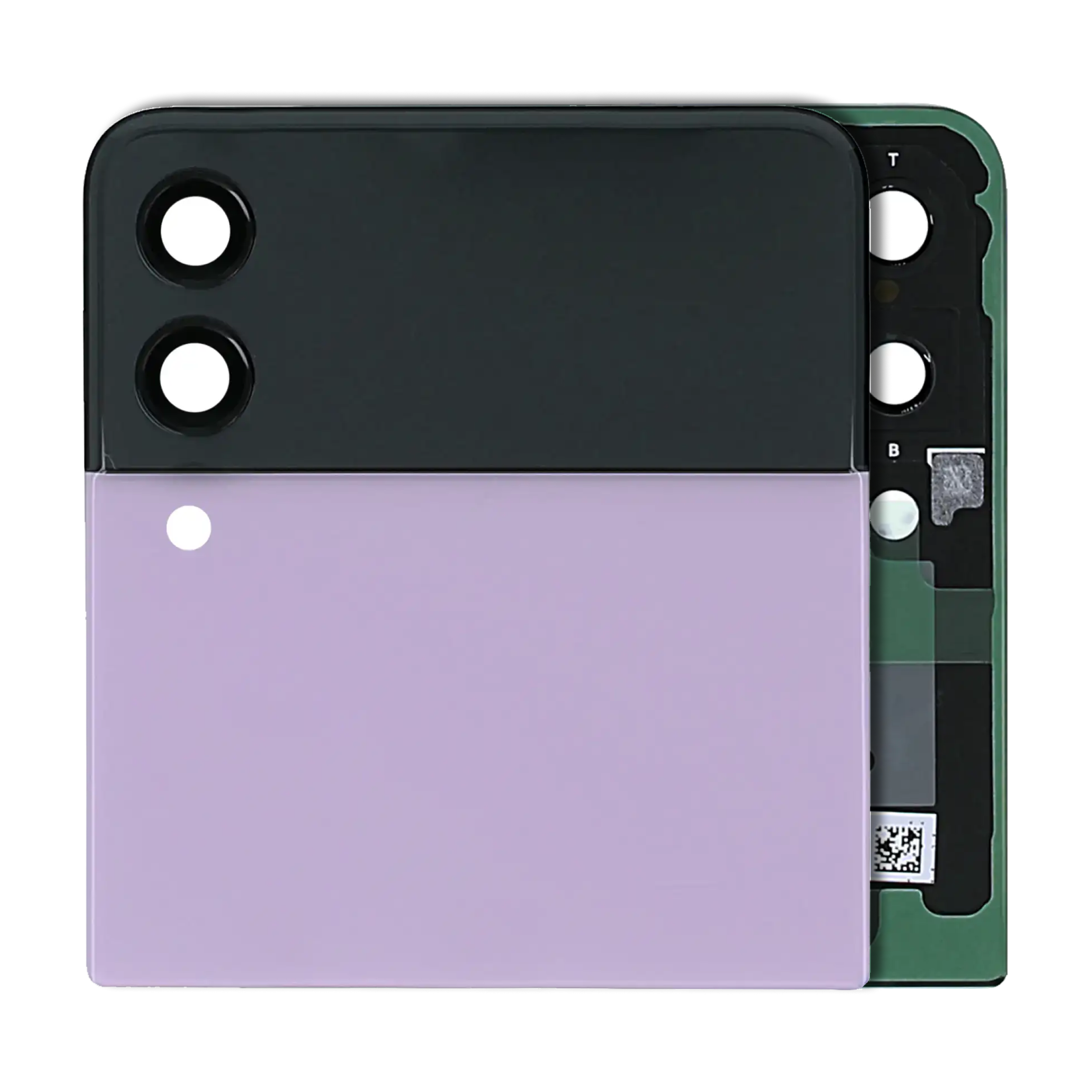 Outer Display OLED completo per Samsung Galaxy Z Flip 3 5G (Service Pack) (Lavanda)