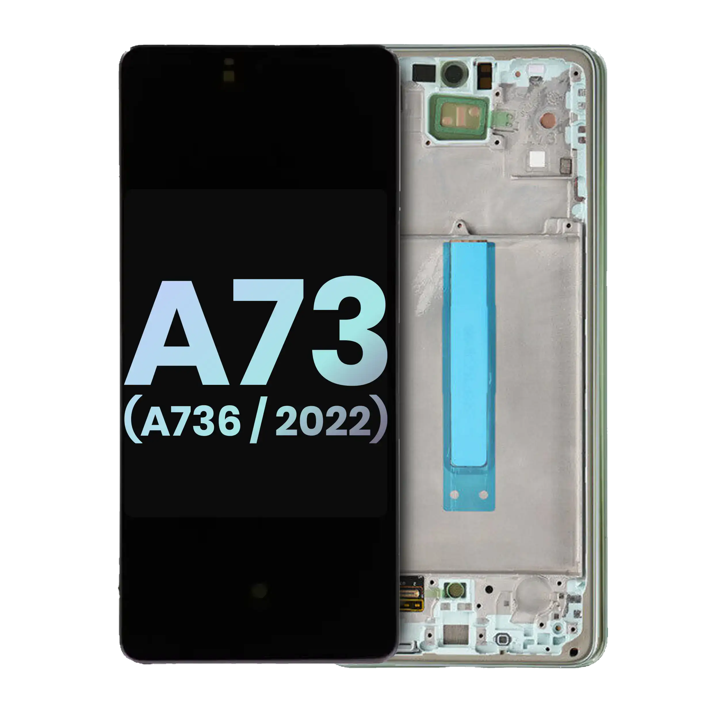 Display OLED completo con Frame per Samsung Galaxy A73 5G (A736 / 2022) (Service Pack) (Mint)