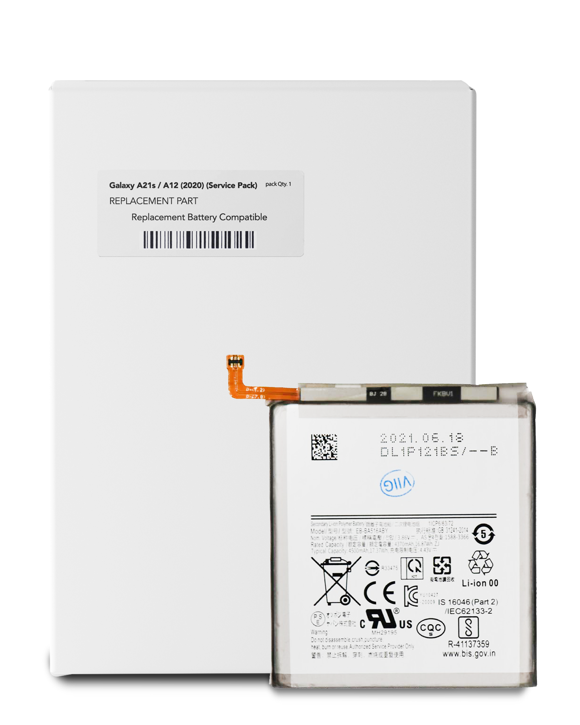 Batteria di ricambio per Samsung Galaxy A51 5G (A516 / 2020) (Service Pack)