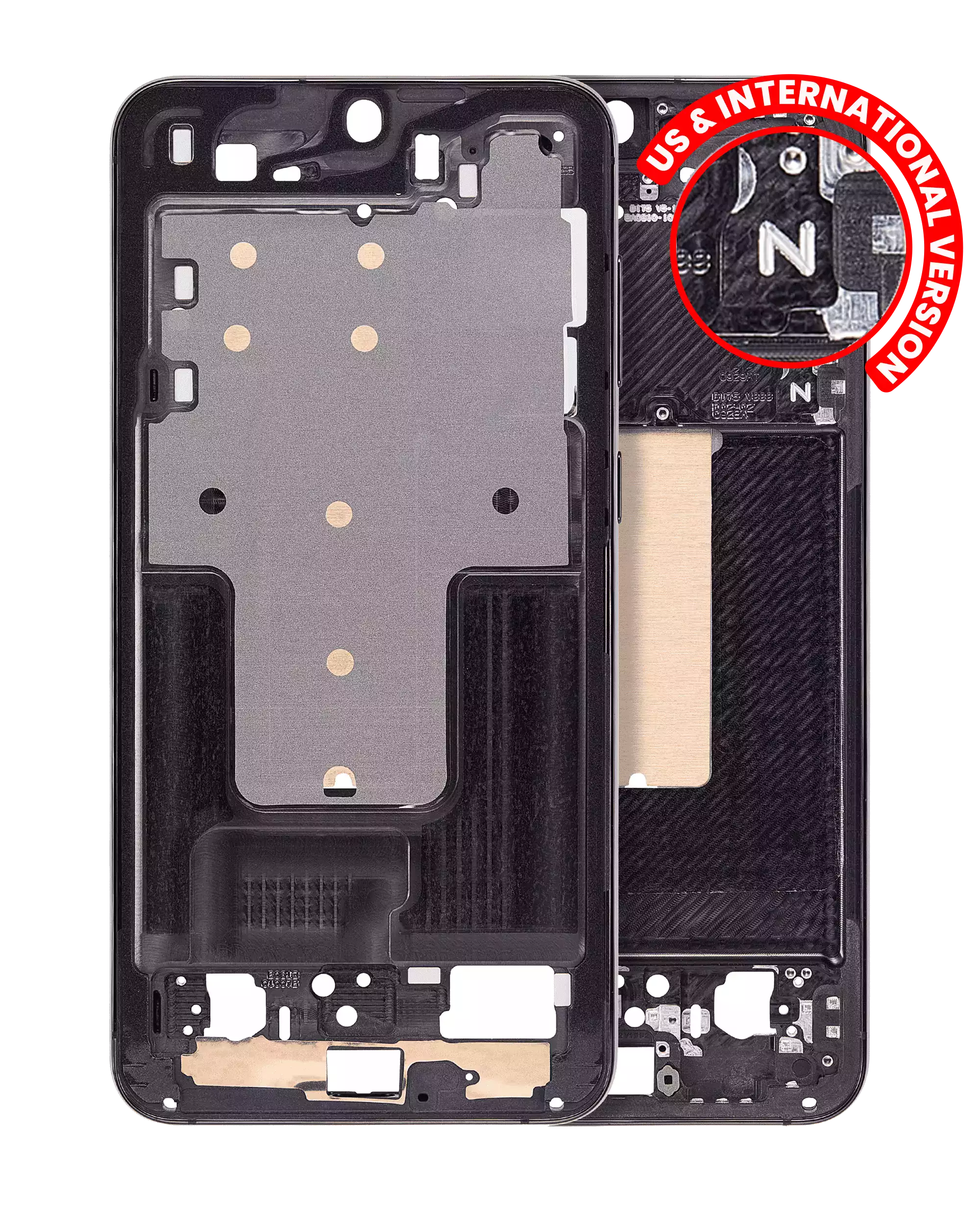 Frame centrale per Samsung Galaxy S23 Plus 5G (US e International Version) (Phantom Nero)