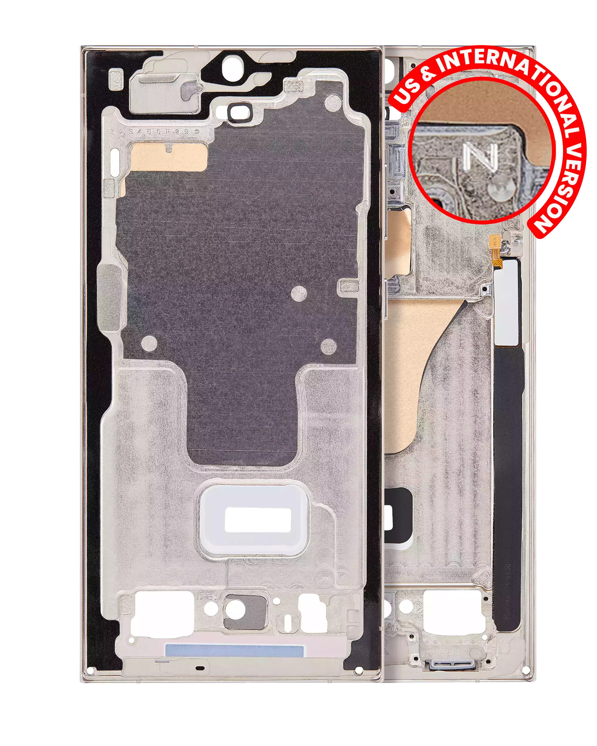 Frame centrale per Samsung Galaxy S23 Ultra 5G (US e International Version) (Cream)