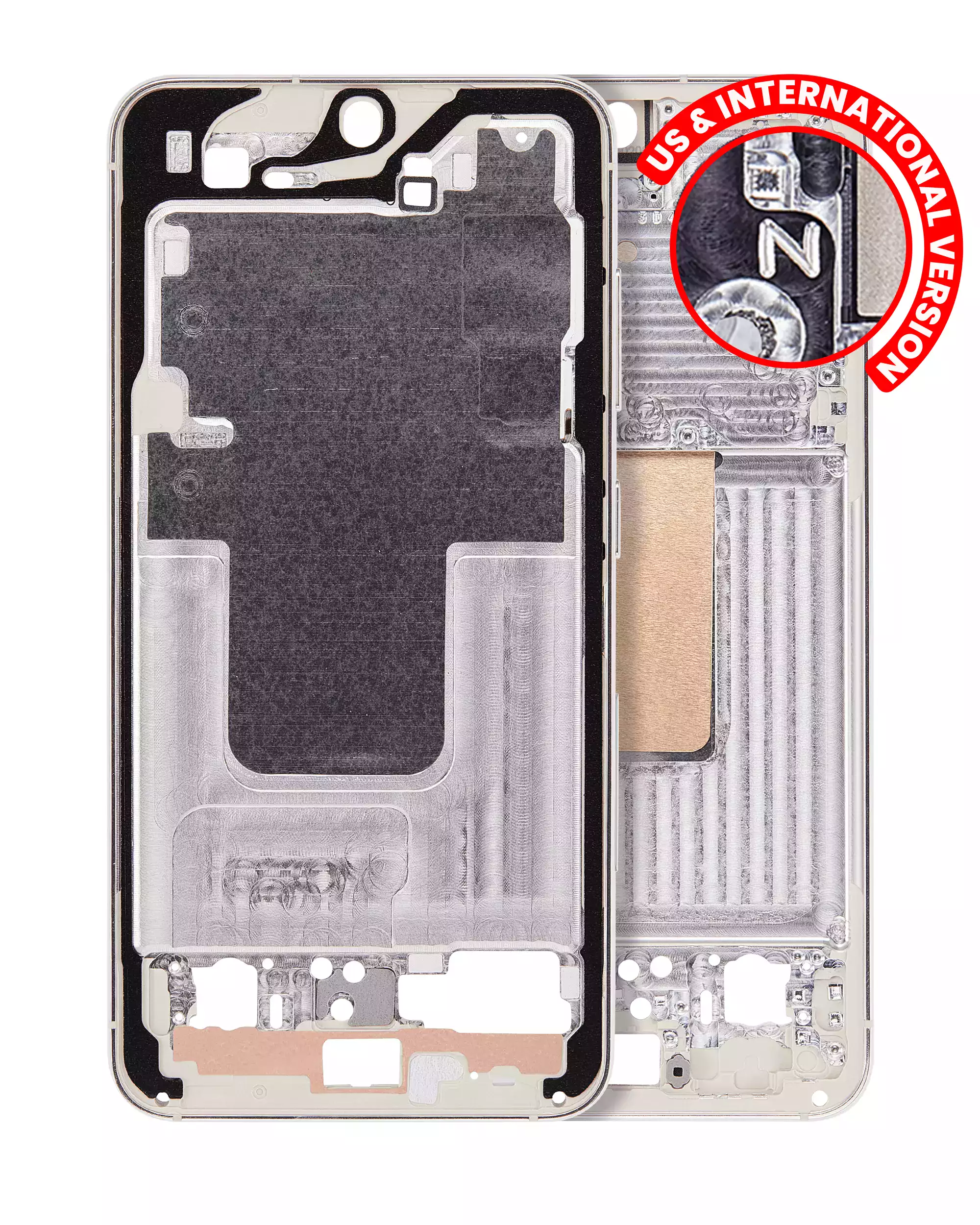 Frame centrale per Samsung Galaxy S23 5G (US e International Version) (Cream)