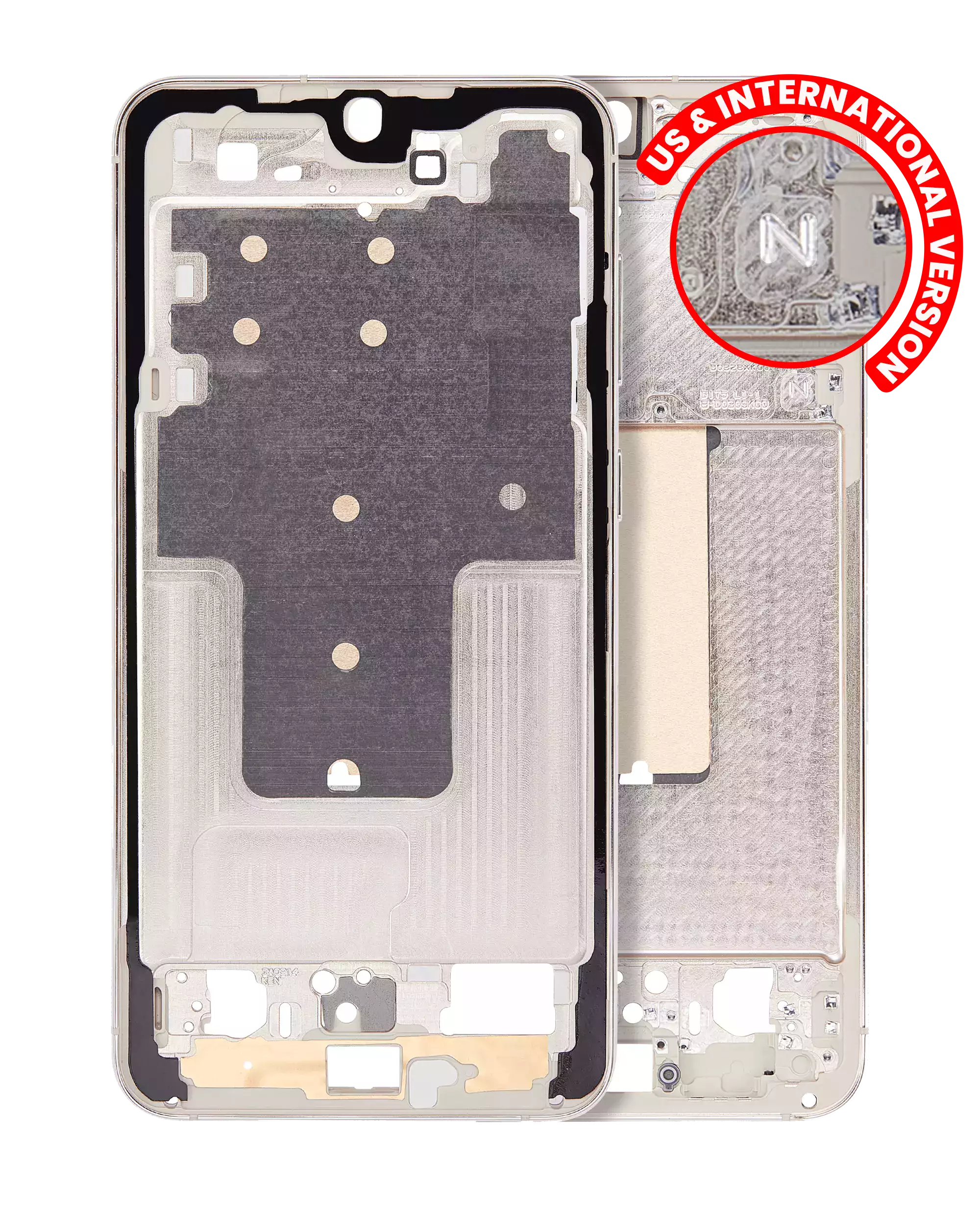 Frame centrale per Samsung Galaxy S23 Plus 5G (US e International Version) (Cream)