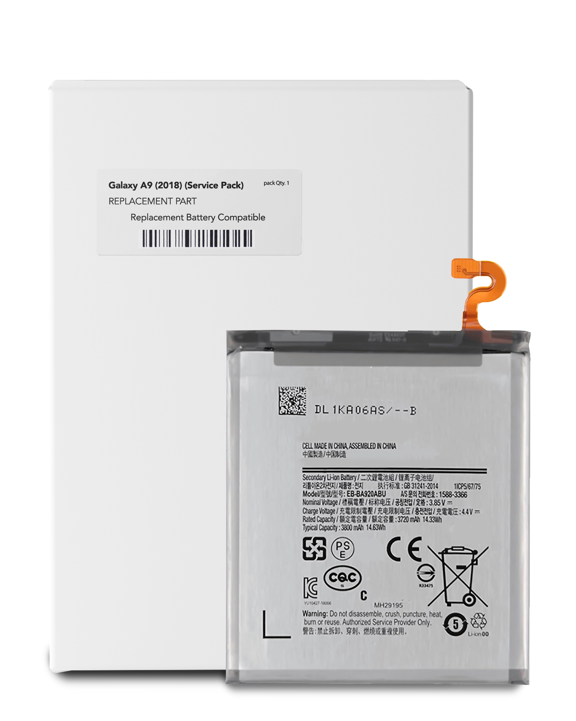 Batteria di ricambio per Samsung Galaxy A9 (A920 / 2018) (EB-BA920ABE) (Service Pack)