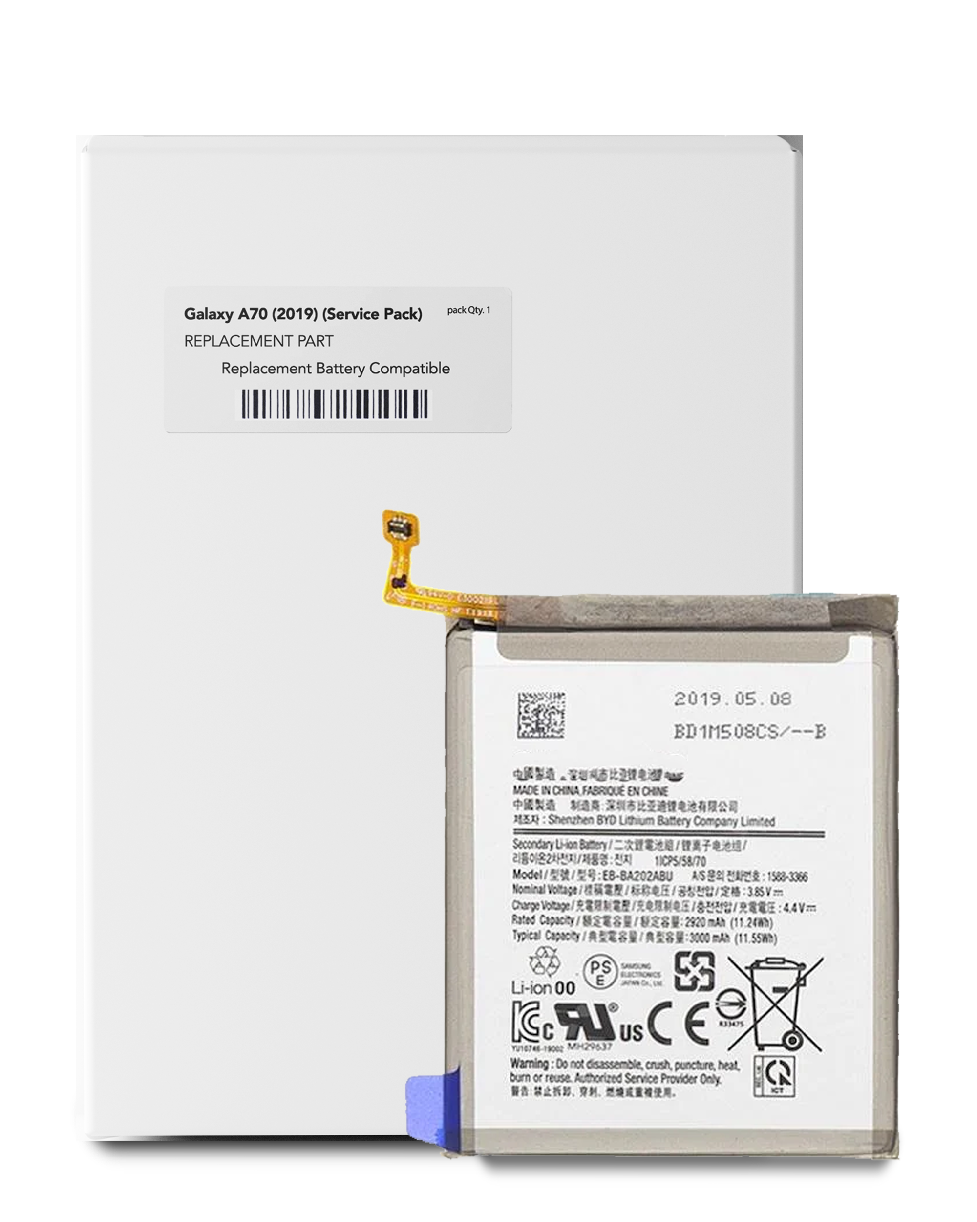Batteria di ricambio per Samsung Galaxy A20e (A202 / 2019) (Service Pack)