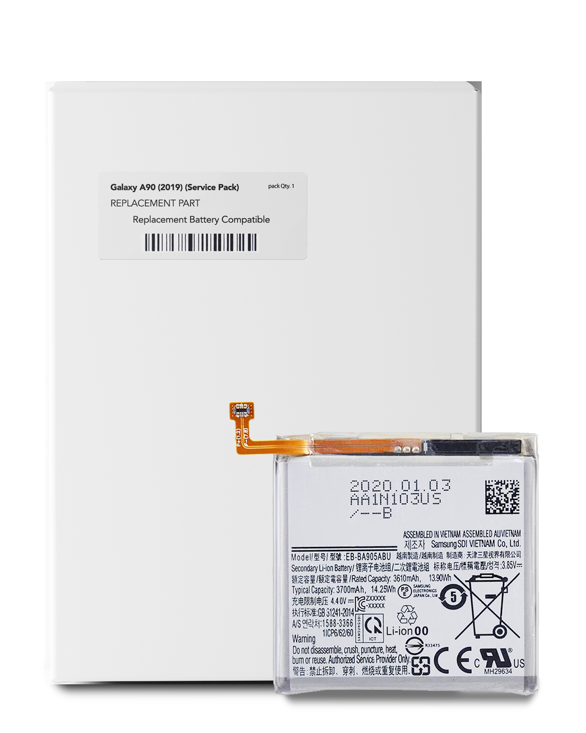 Batteria di ricambio per Samsung Galaxy A90 5G (A908 / 2019) (Service Pack)
