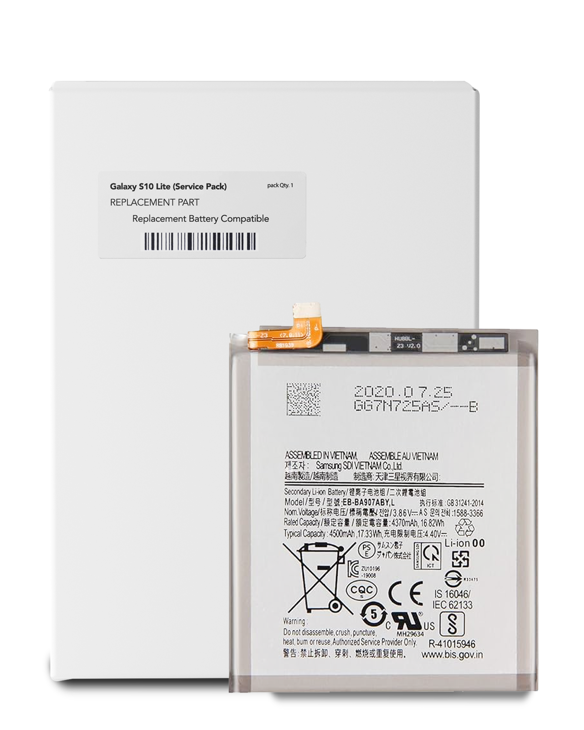 Batteria di ricambio per Samsung Galaxy S10 Lite / A71 5G (A716U / 2020) (Service Pack)