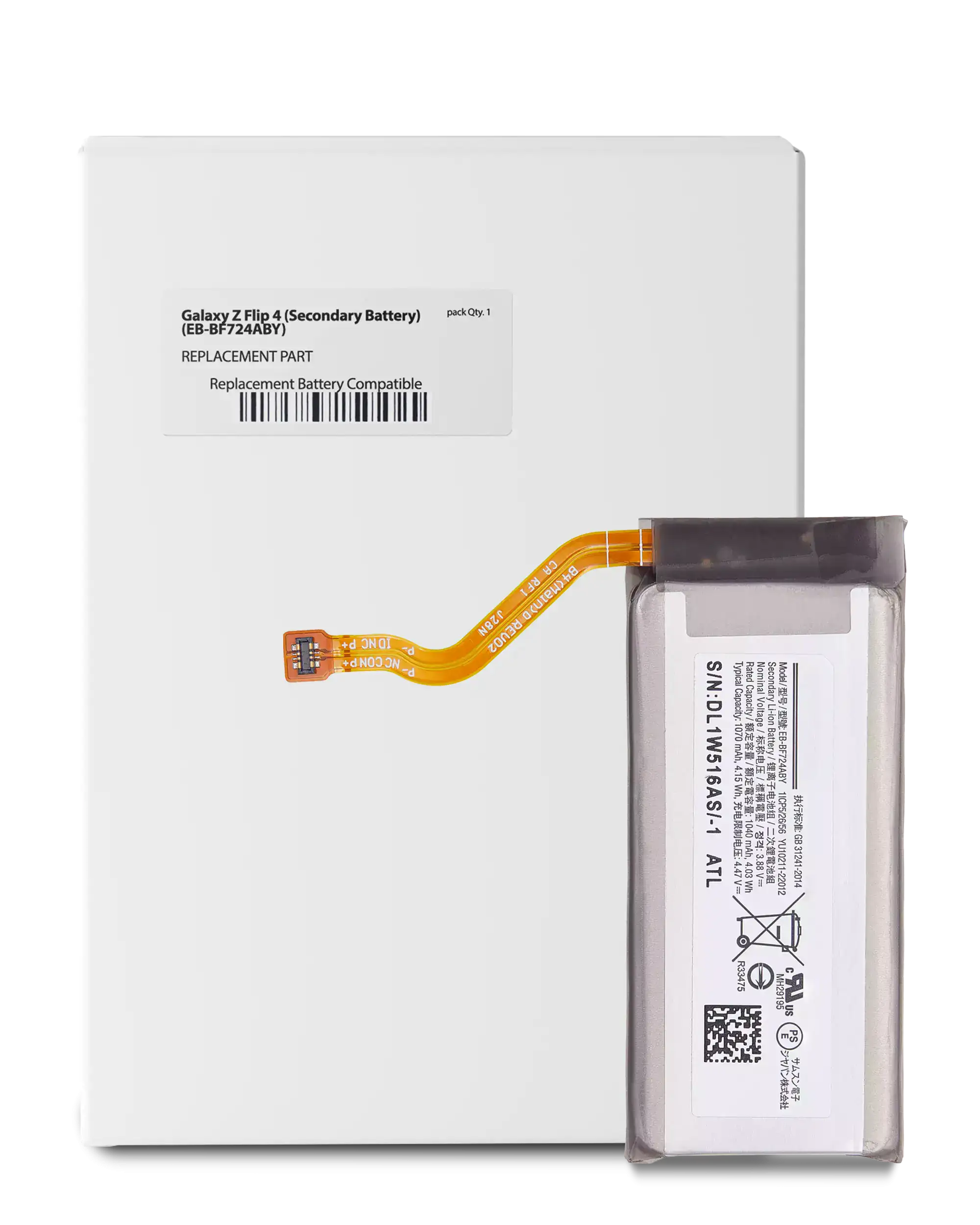 Secondary Batteria di ricambio per Samsung Galaxy Z Flip 4 5G (Service Pack)