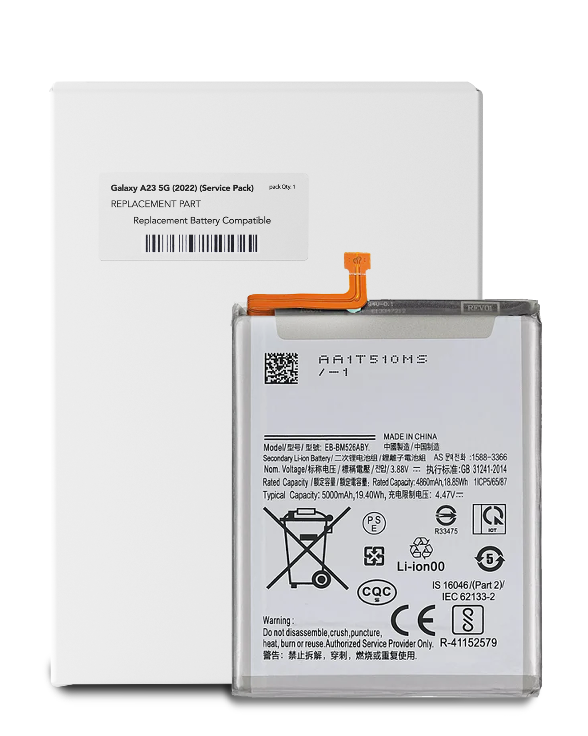 Batteria di ricambio per Samsung Galaxy A23 5G (A236 / 2022) (Service Pack)
