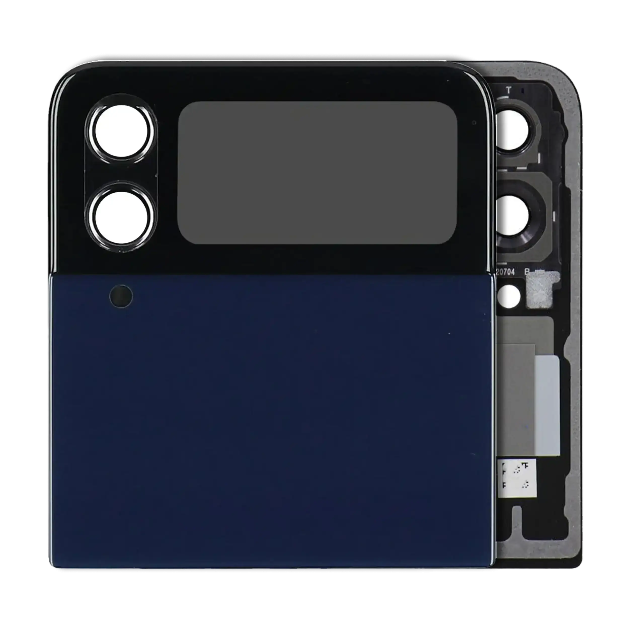 Outer Display OLED completo per Samsung Galaxy Z Flip 4 5G (Service Pack) (Navy)