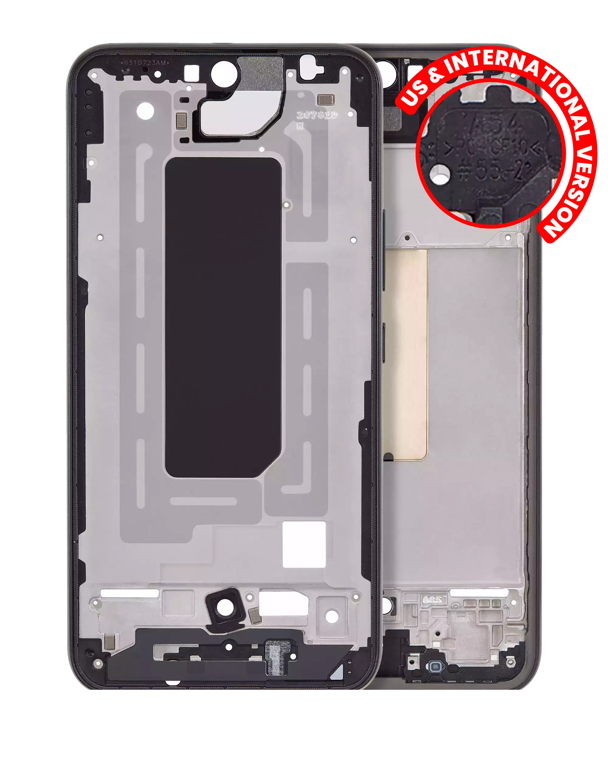 Frame centrale per Samsung Galaxy A54 5G (A546 / 2023) (US e International Version) (Grafite)