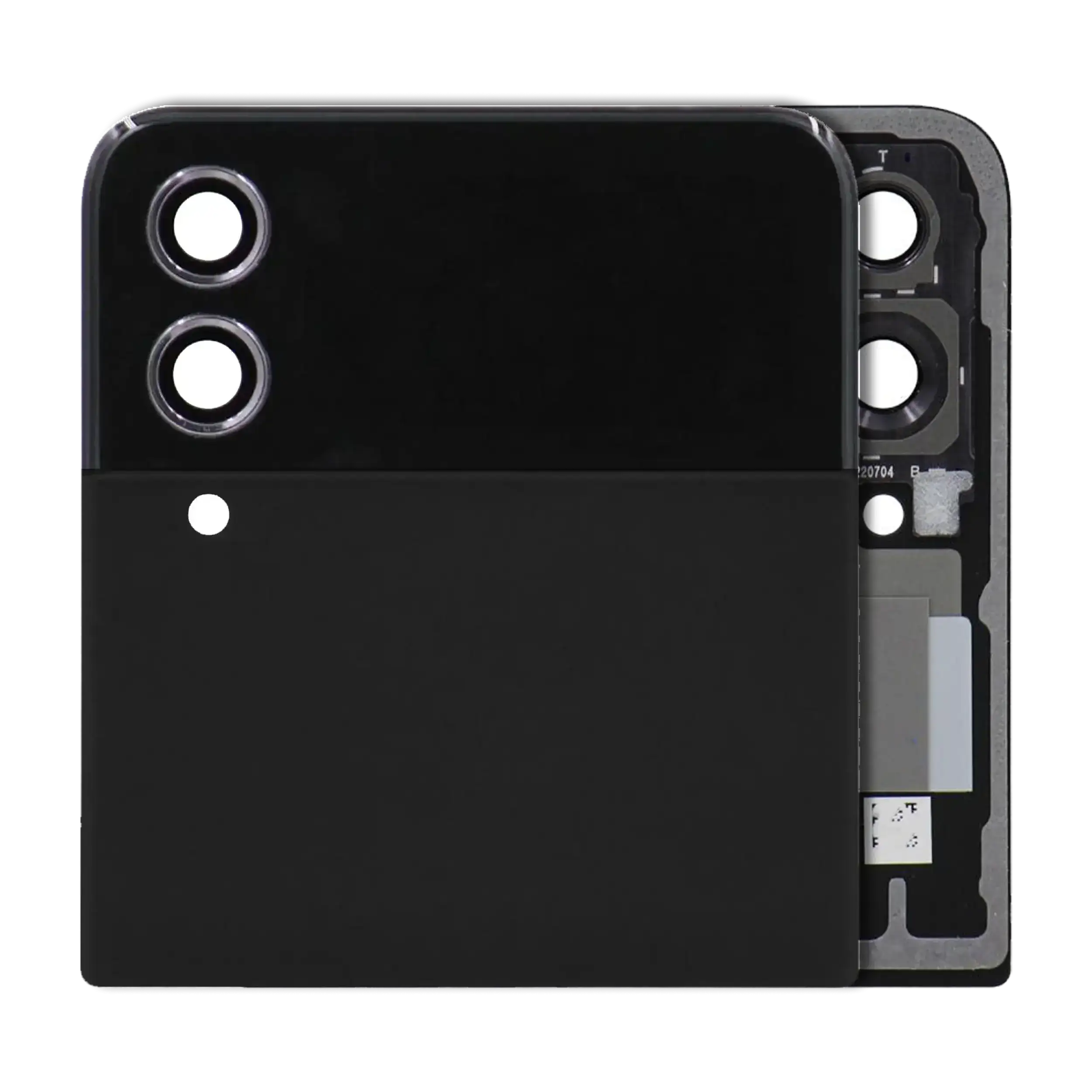 Outer Display OLED completo per Samsung Galaxy Z Flip 4 5G (Used Service Pack Pull: Grade B/C) (Nero)