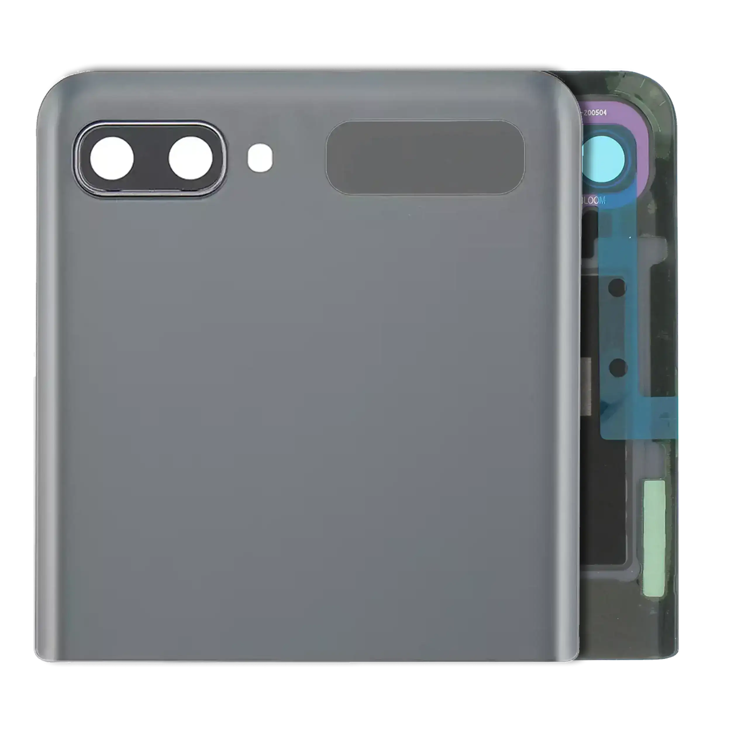 Outer Display OLED completo con Frame per Samsung Galaxy Z Flip 4G (F700) / Z Flip 5G (F707) (Service Pack) (Mystic Grigio)