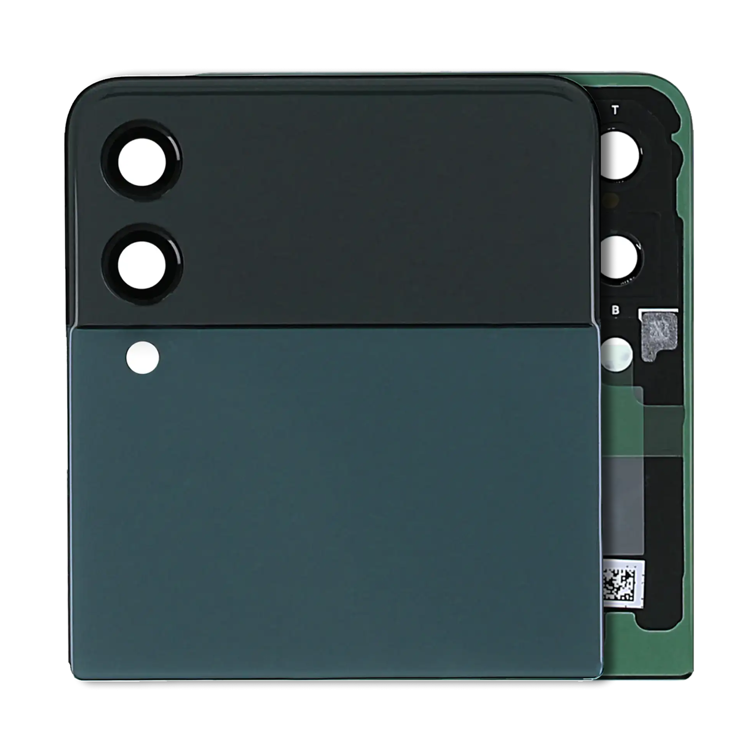 Outer Display OLED completo per Samsung Galaxy Z Flip 3 5G (Service Pack) (Verde)