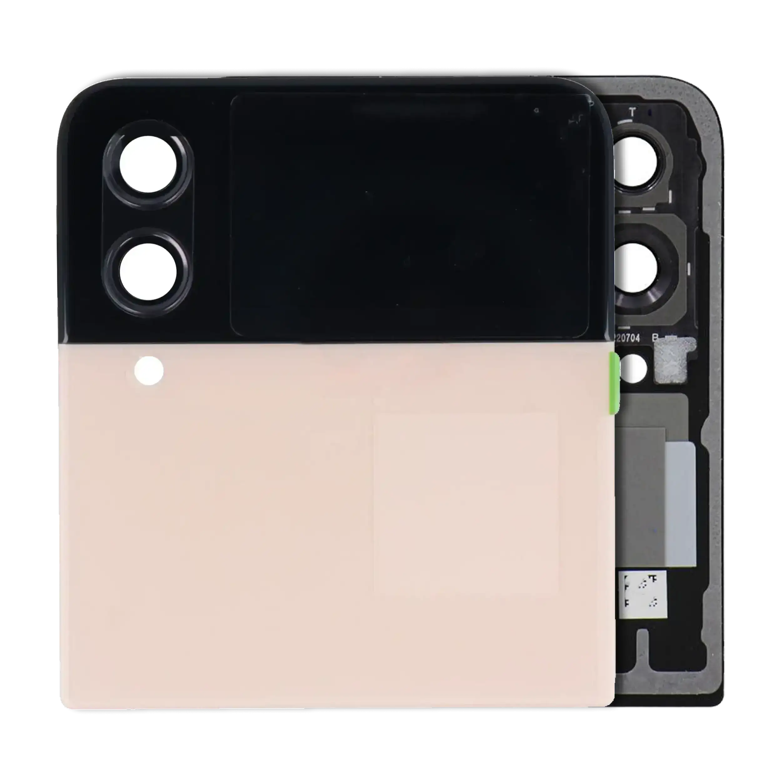 Outer Display OLED completo per Samsung Galaxy Z Flip 4 5G (Service Pack) (Rosa Oro)