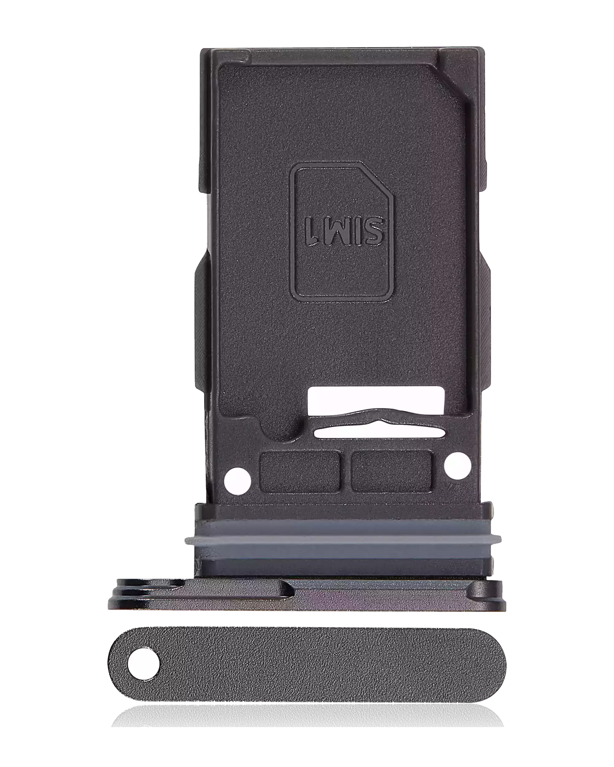 Carrellino SIM singola per Samsung Galaxy S24 Ultra 5G (Titanio Nero)