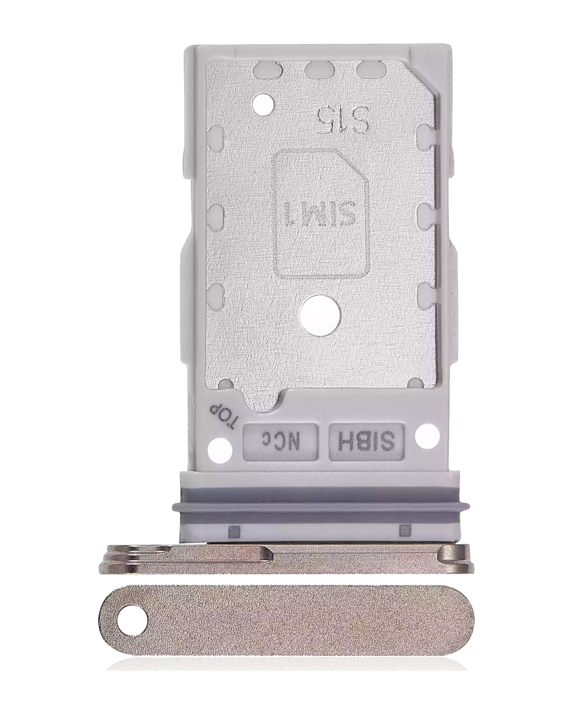 Carrellino doppia SIM per Samsung Galaxy S24 Ultra 5G (Titanio Giallo)