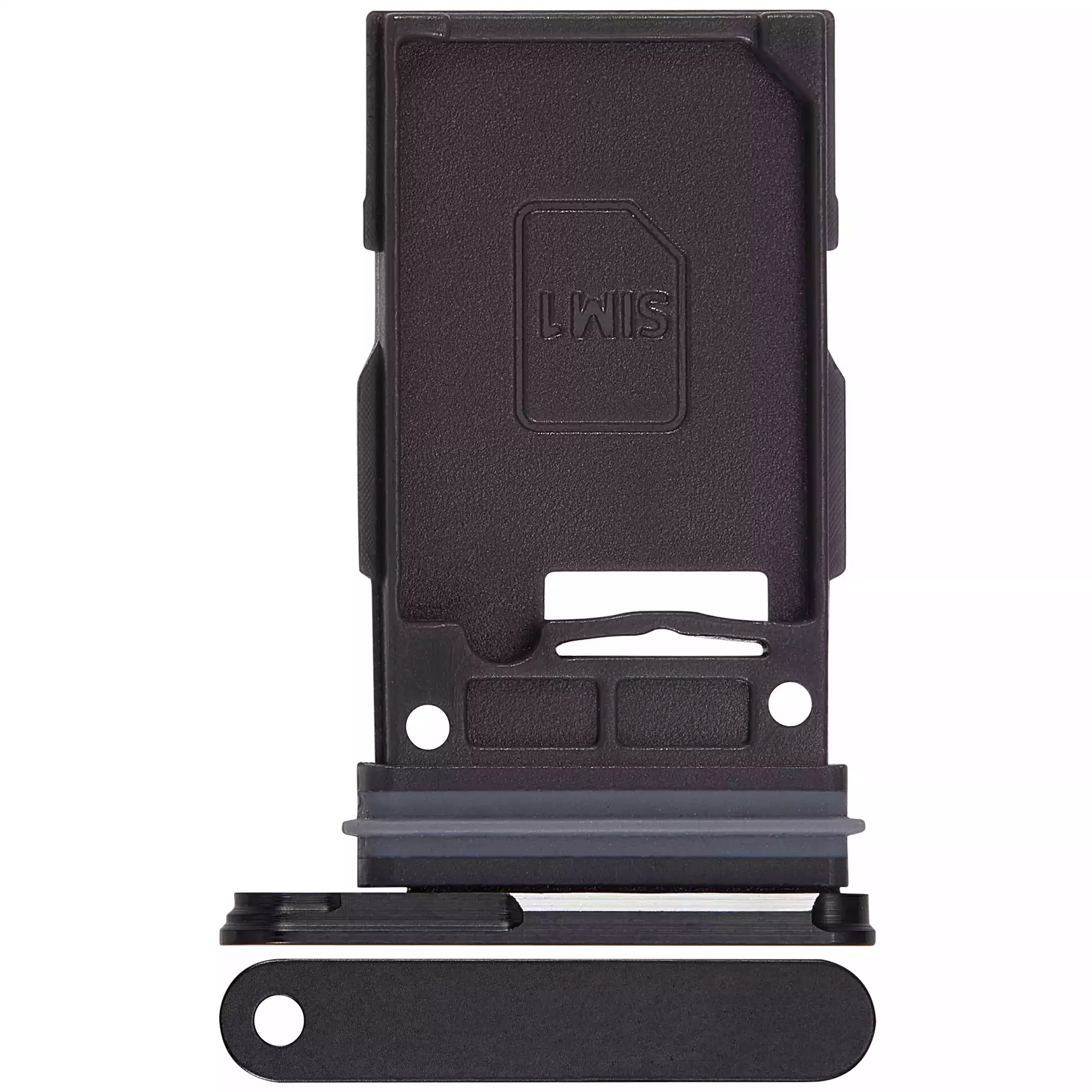 Carrellino SIM singola per Samsung Galaxy S24 5G / S24 Plus 5G (Onyx Nero)