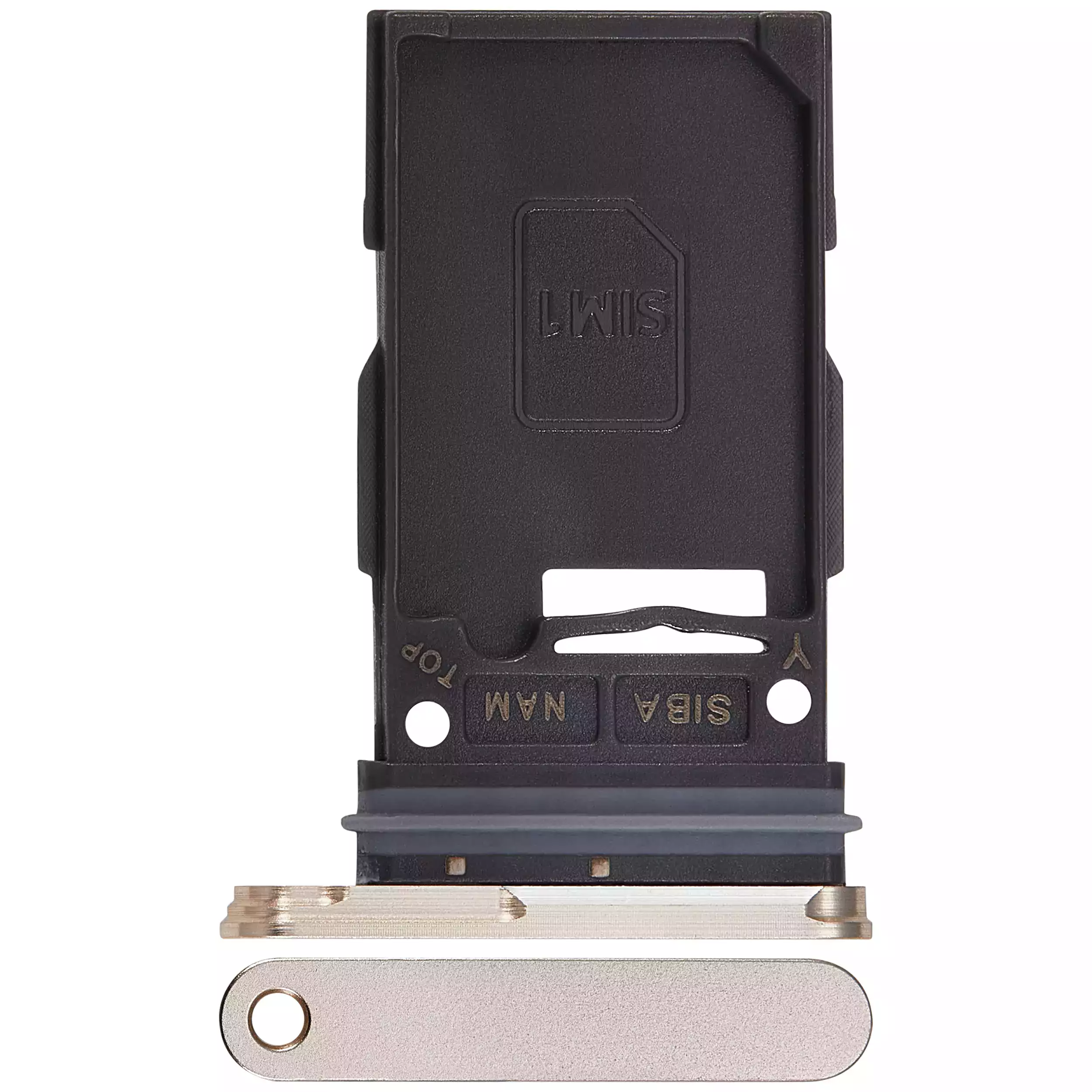 Carrellino SIM singola per Samsung Galaxy S24 5G / S24 Plus 5G (Amber Giallo)