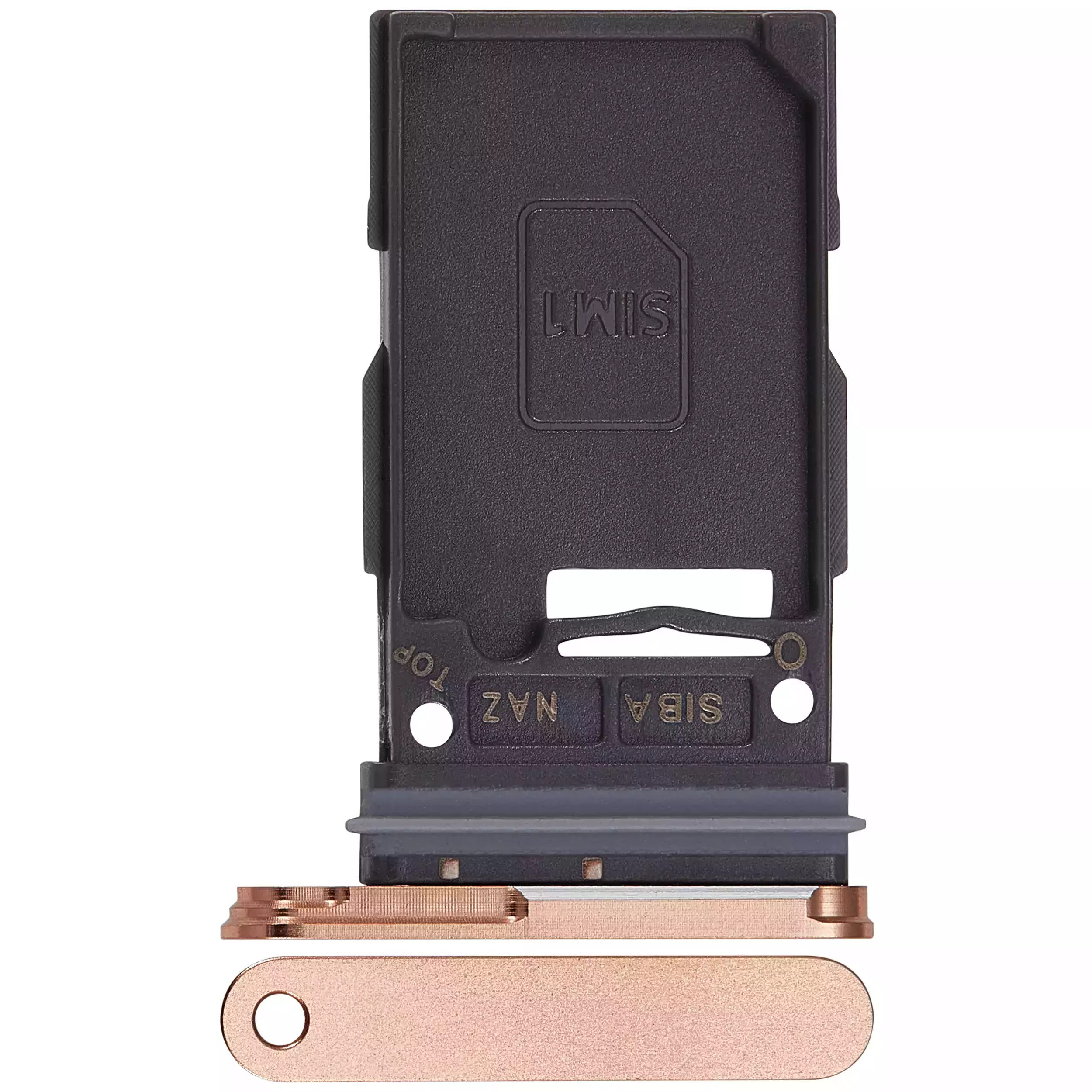 Carrellino SIM singola per Samsung Galaxy S24 5G / S24 Plus 5G (Sandstone Arancione)