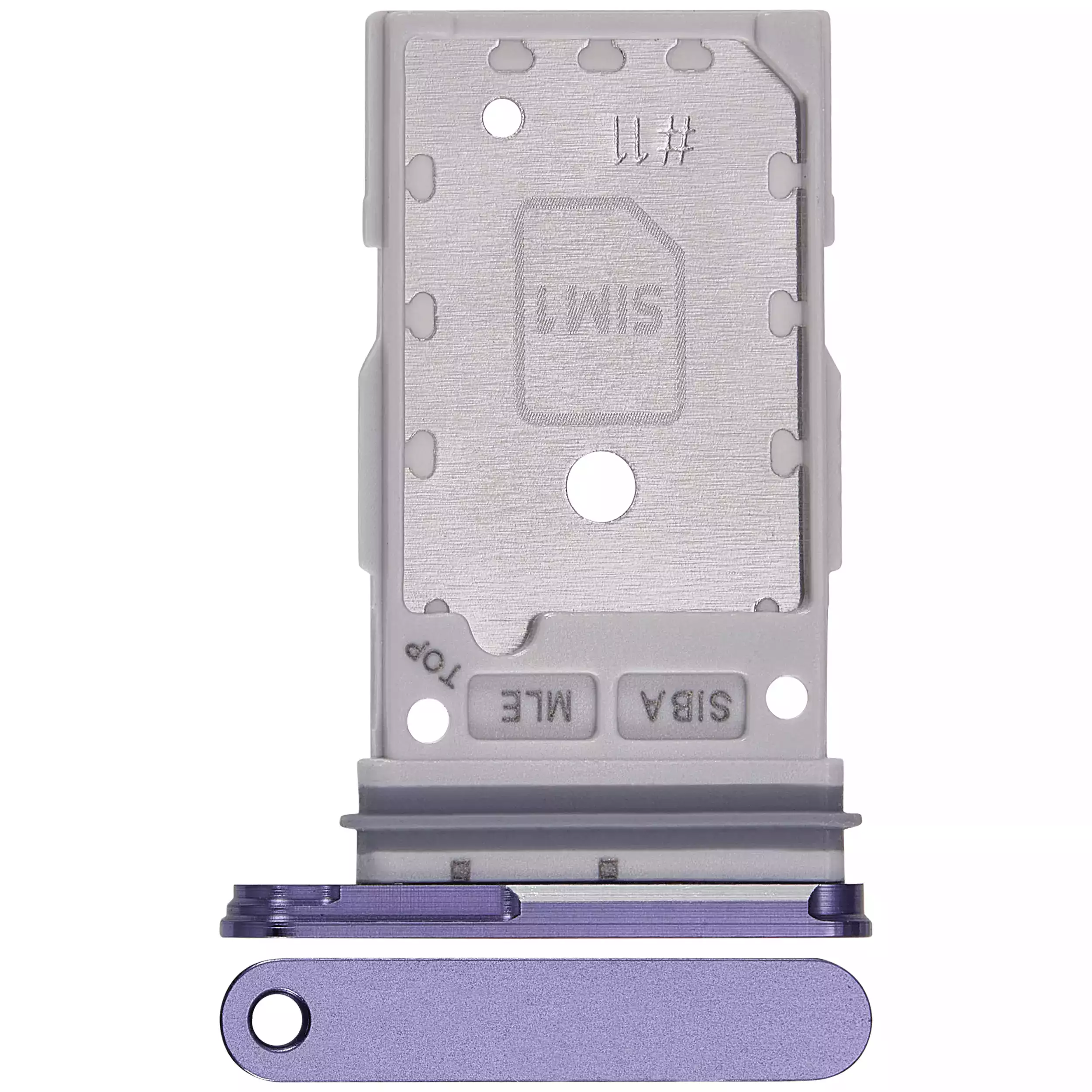 Carrellino doppia SIM per Samsung Galaxy S24 5G / S24 Plus 5G (Cobalt Violet)