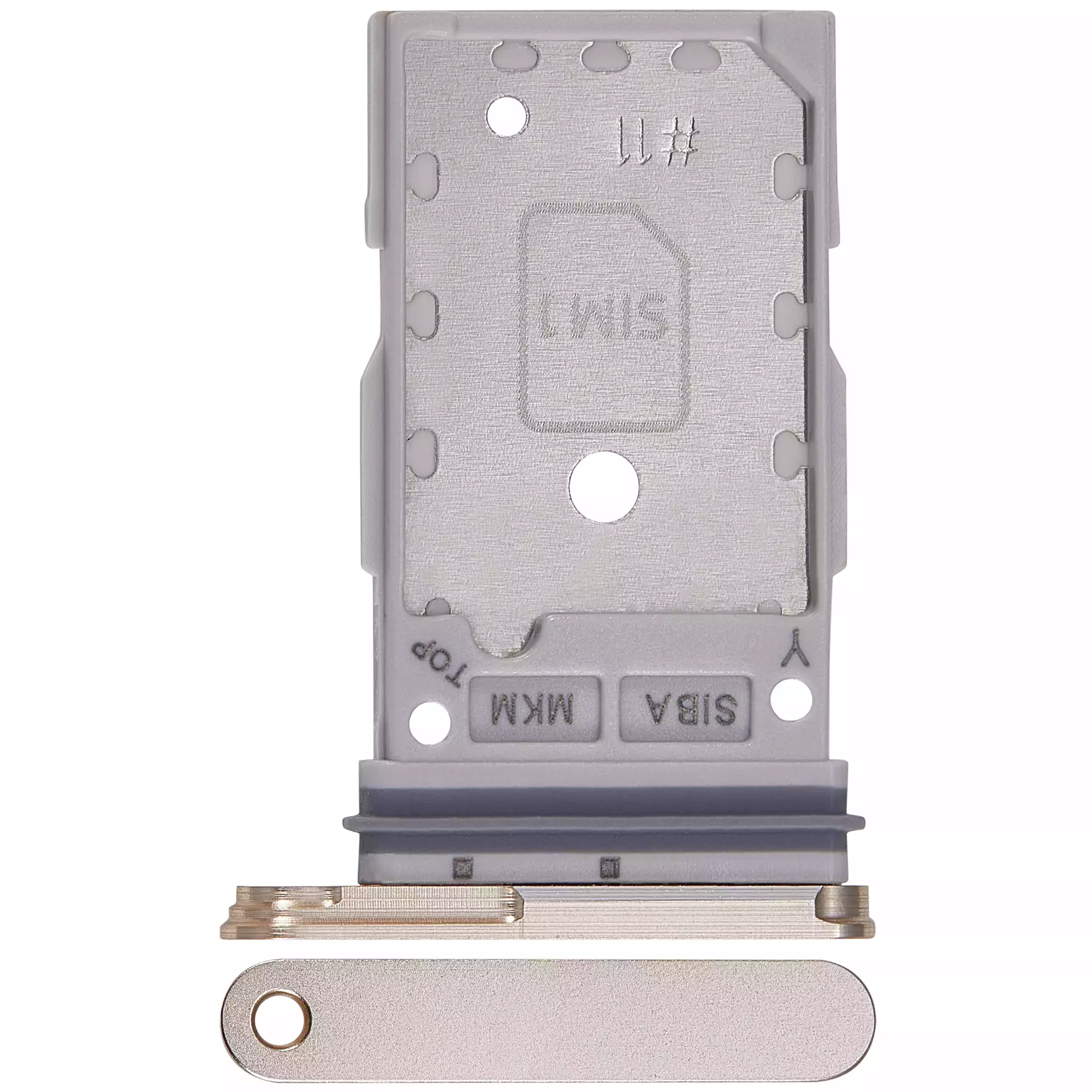 Carrellino doppia SIM per Samsung Galaxy S24 5G / S24 Plus 5G (Amber Giallo)