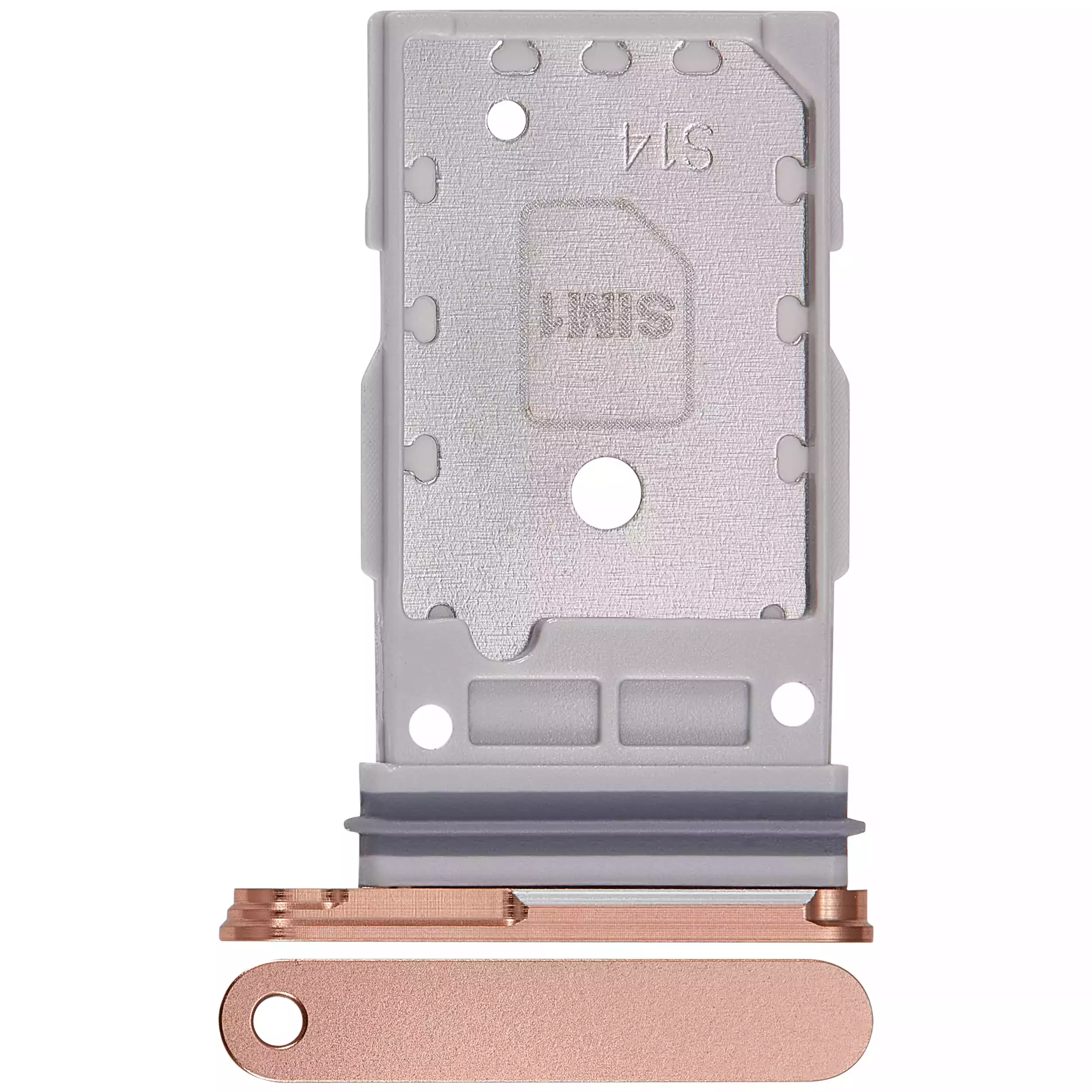Carrellino doppia SIM per Samsung Galaxy S24 5G / S24 Plus 5G (Sandstone Arancione)