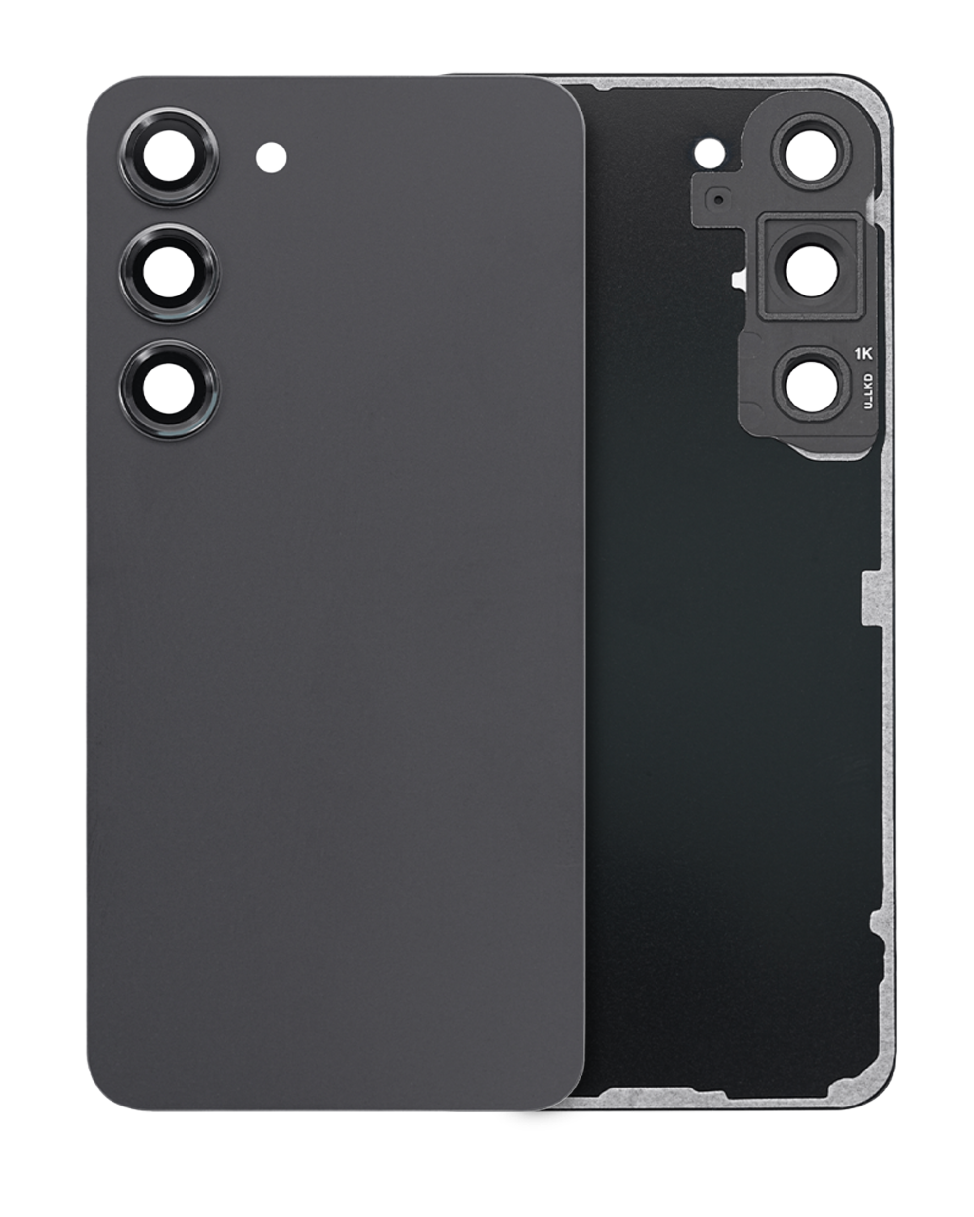 vetro cover posteriore con Vetro fotocamera per Samsung Galaxy S23 5G (Service Pack) (Phantom Nero)