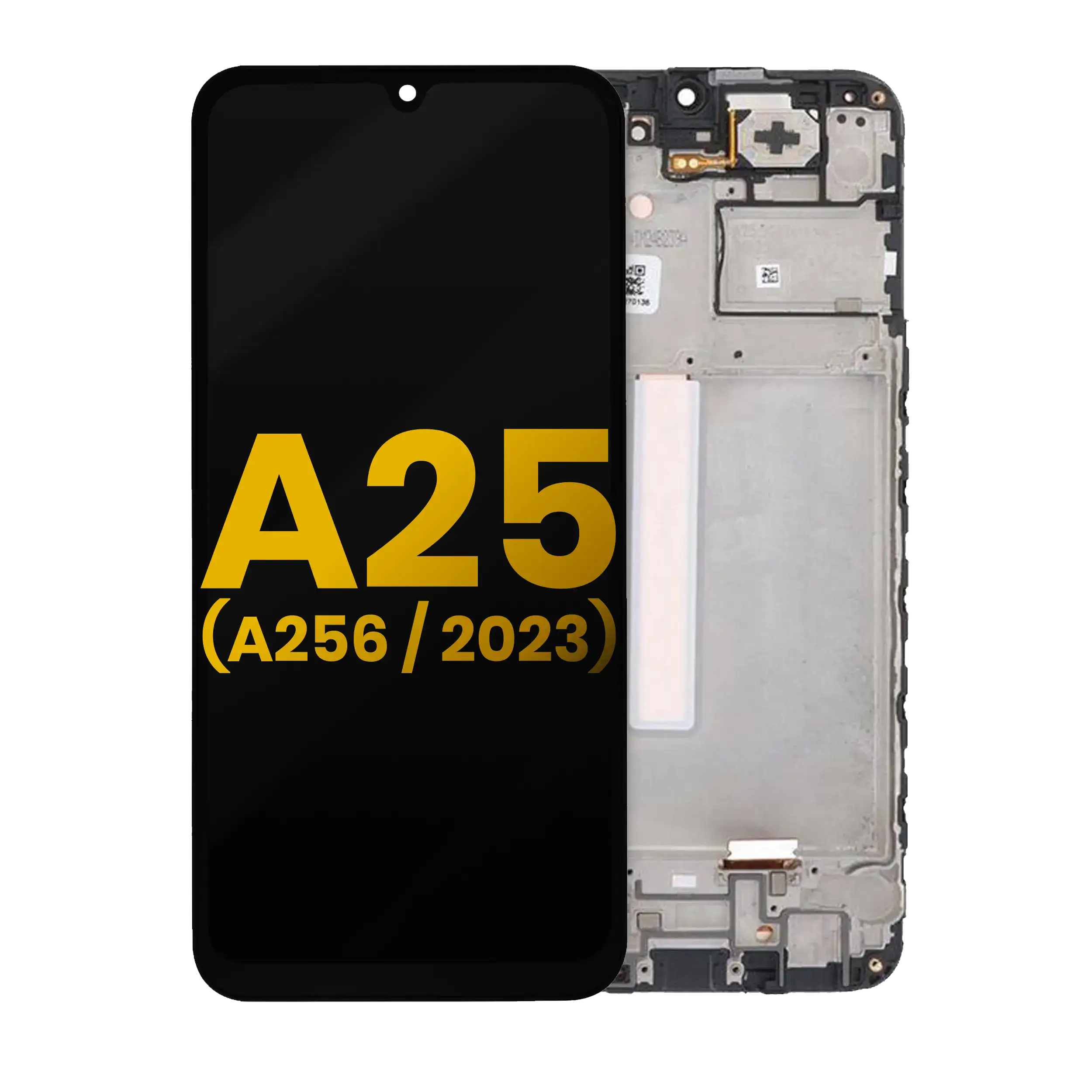 Display OLED completo con Frame per Samsung Galaxy A25 5G (A256 / 2023) (Refurbished) (tutti i colori)