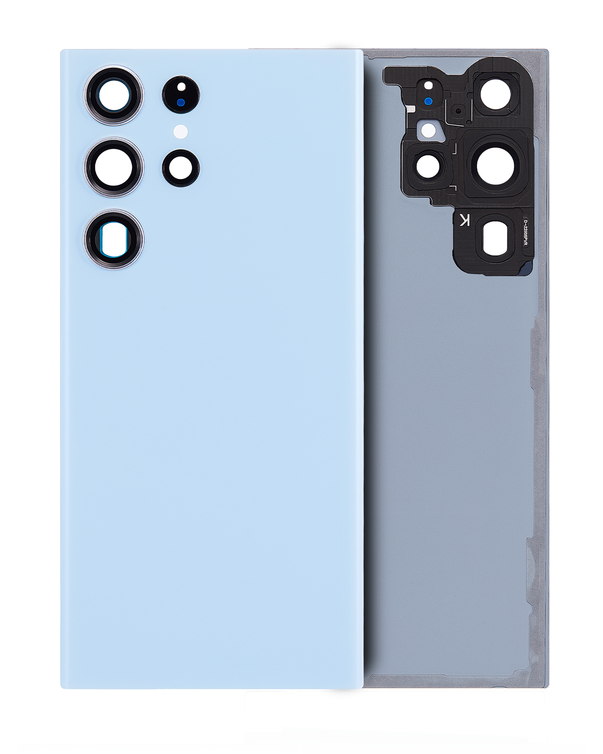 vetro cover posteriore con Vetro fotocamera per Samsung Galaxy S23 Ultra 5G (Service Pack) (Blu cielo)