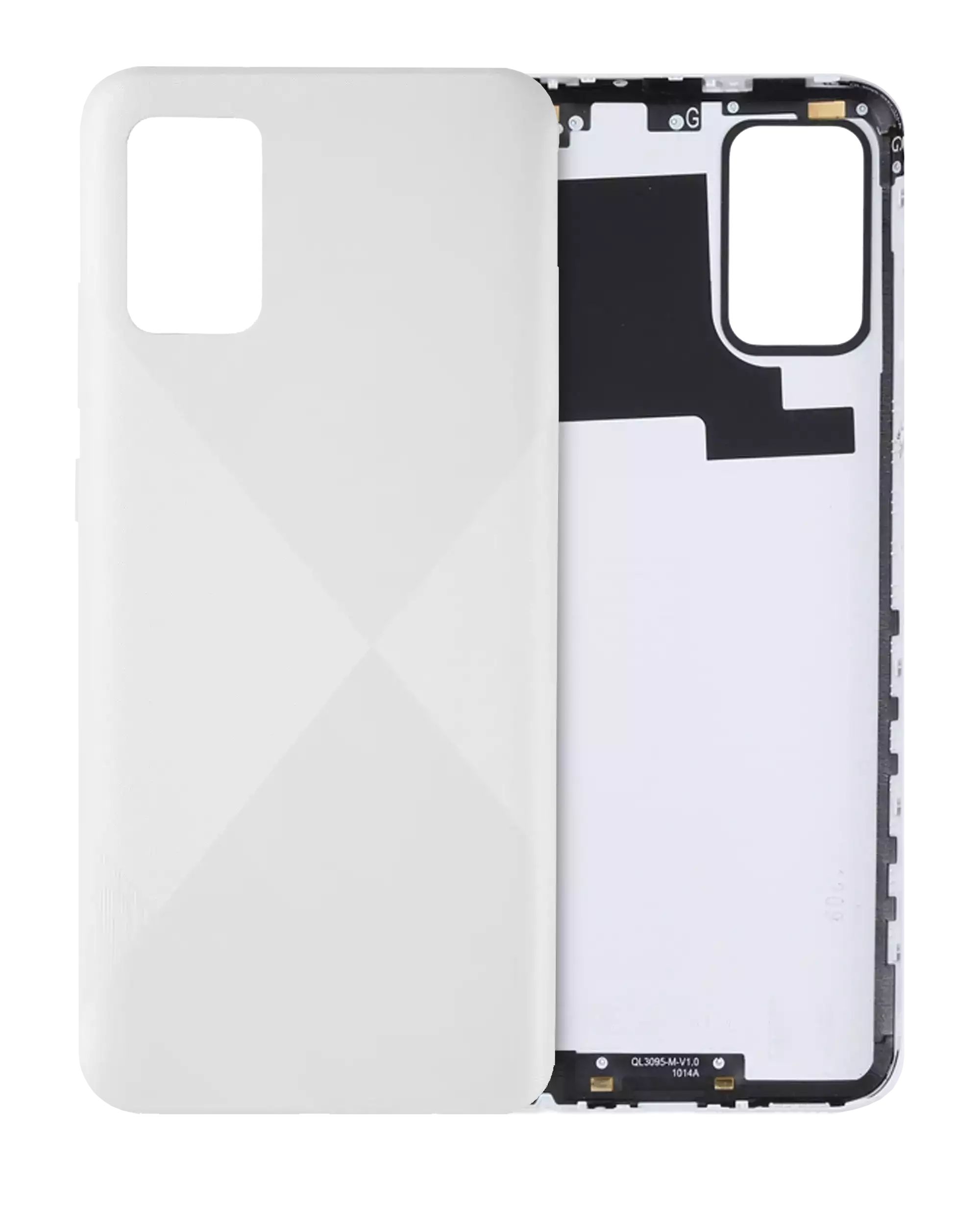 vetro cover posteriore per Samsung Galaxy A02S (A025 / 2020) (Service Pack) (Bianco)