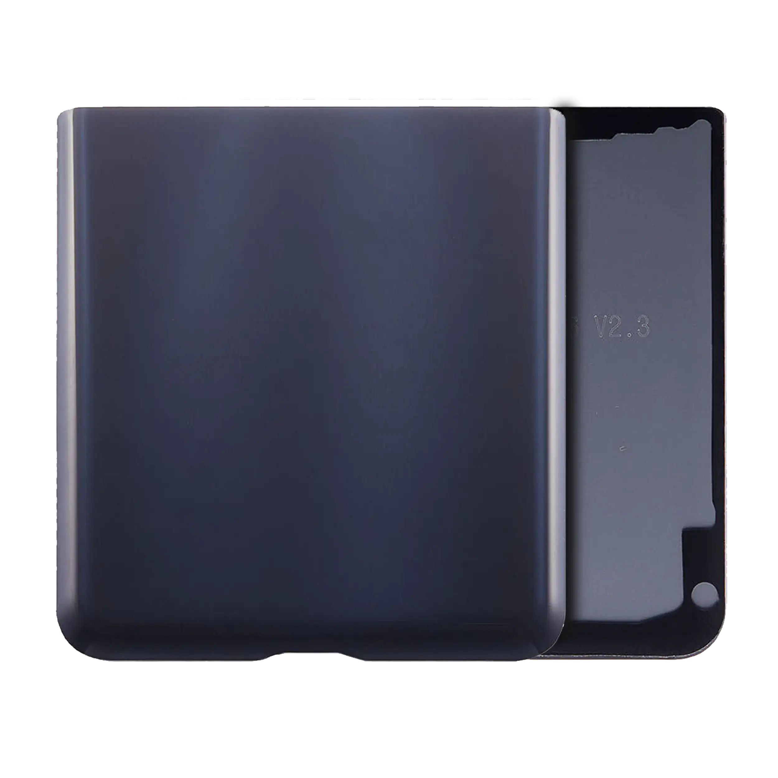 Bottom vetro cover posteriore per Samsung Galaxy Z Flip 5 (Service Pack) (Grafite)