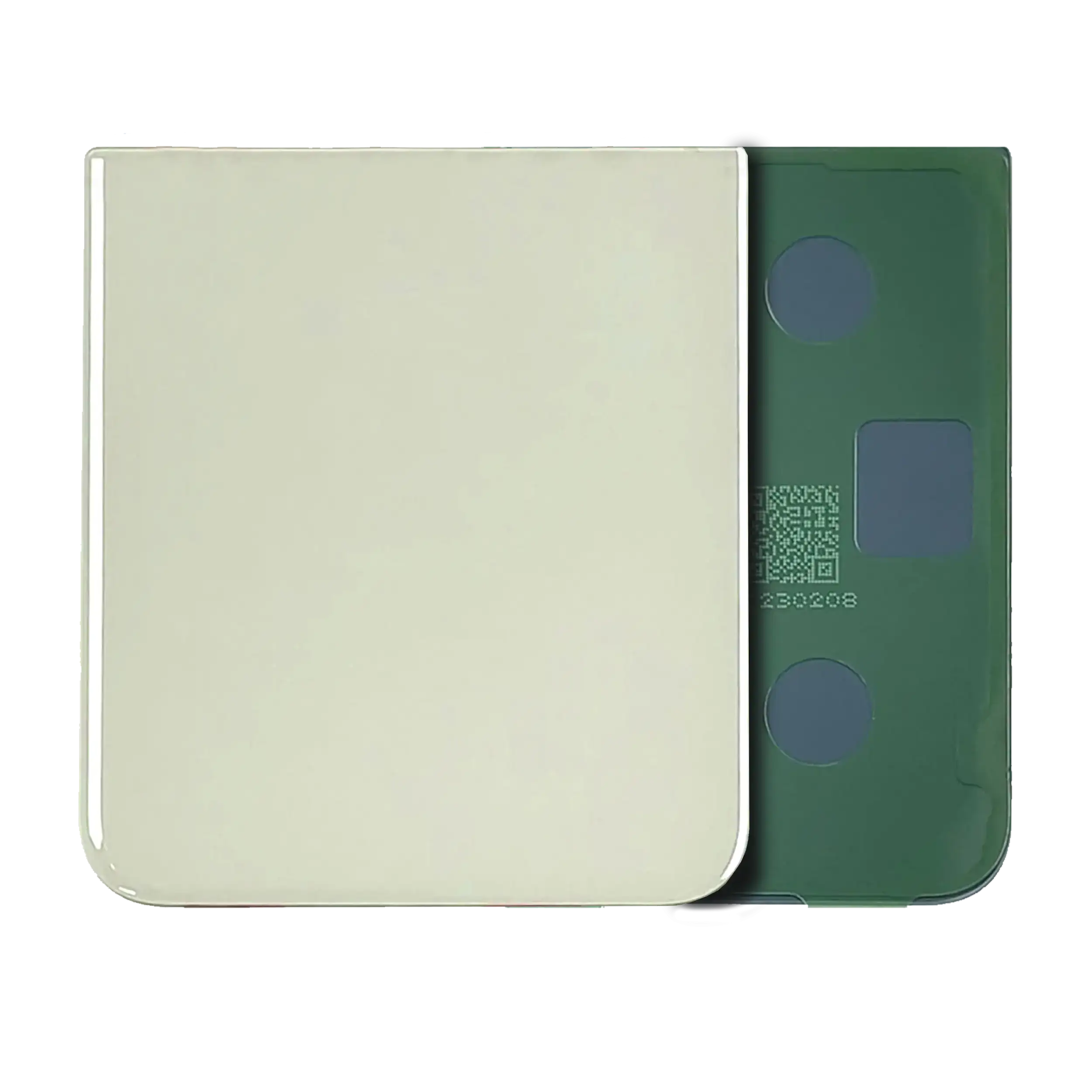 Bottom vetro cover posteriore per Samsung Galaxy Z Flip 5 (Service Pack) (Giallo)
