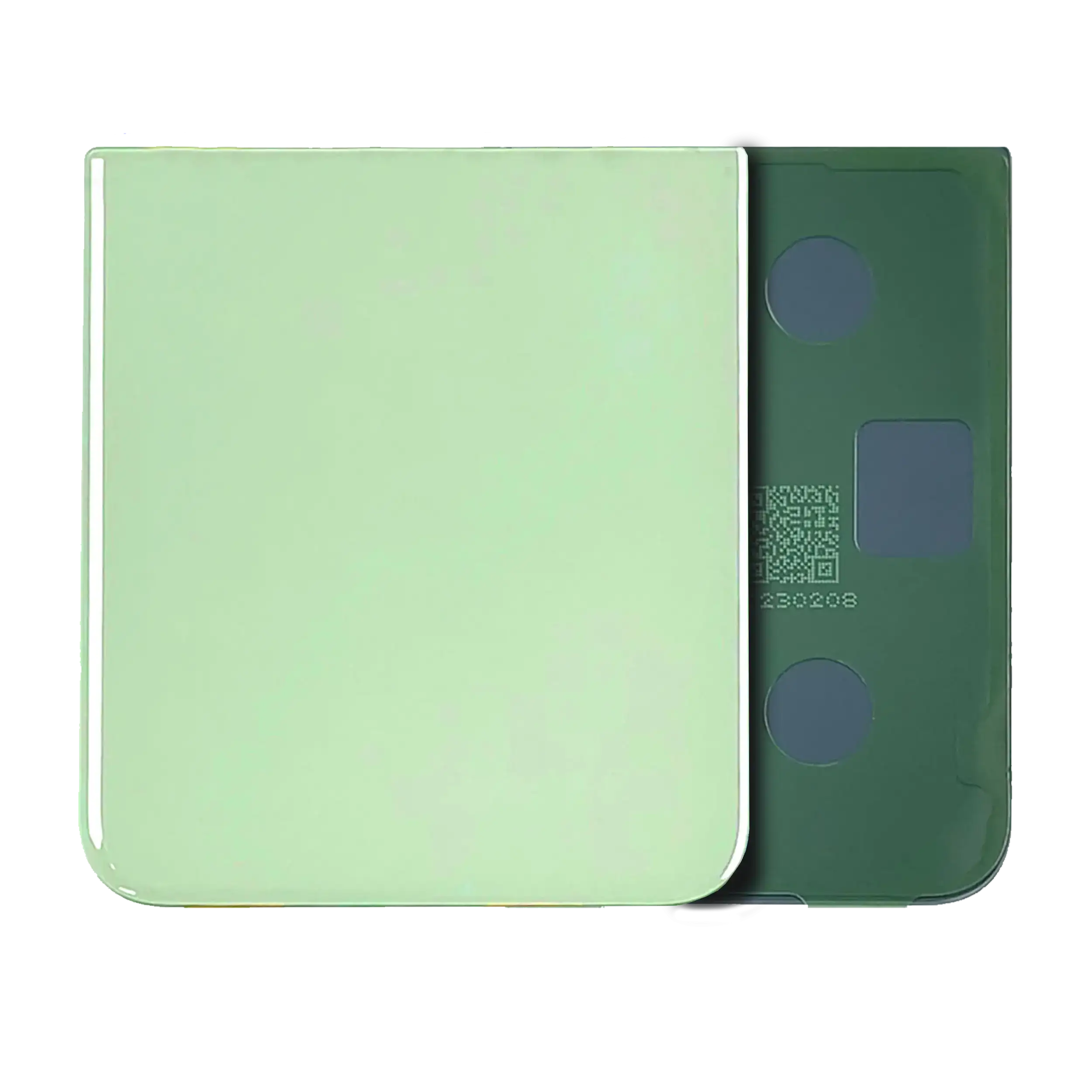 Bottom vetro cover posteriore per Samsung Galaxy Z Flip 5 (Service Pack) (Verde)