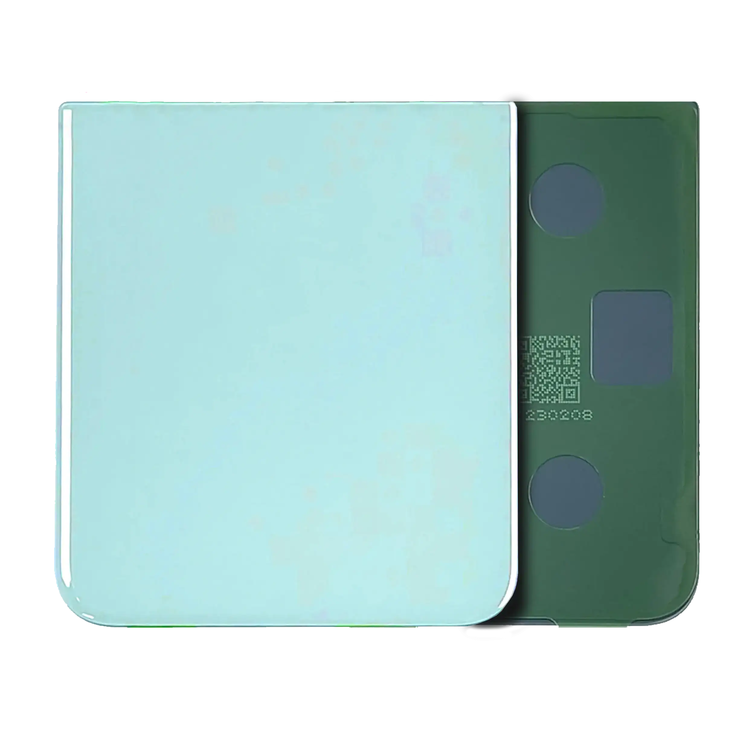 Bottom vetro cover posteriore per Samsung Galaxy Z Flip 5 (Service Pack) (Blu)