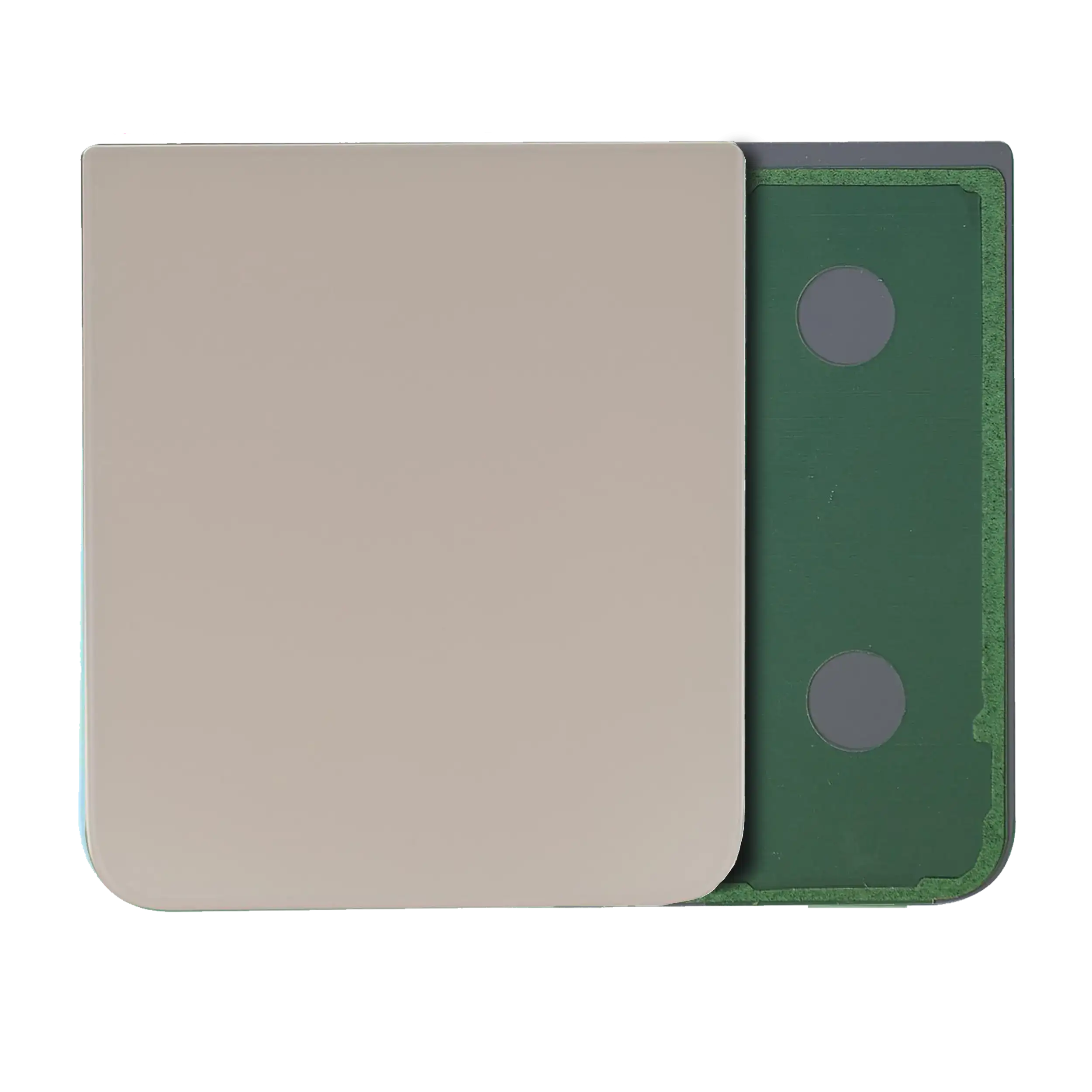 Bottom vetro cover posteriore per Samsung Galaxy Z Flip 4 (Service Pack) (Oro)