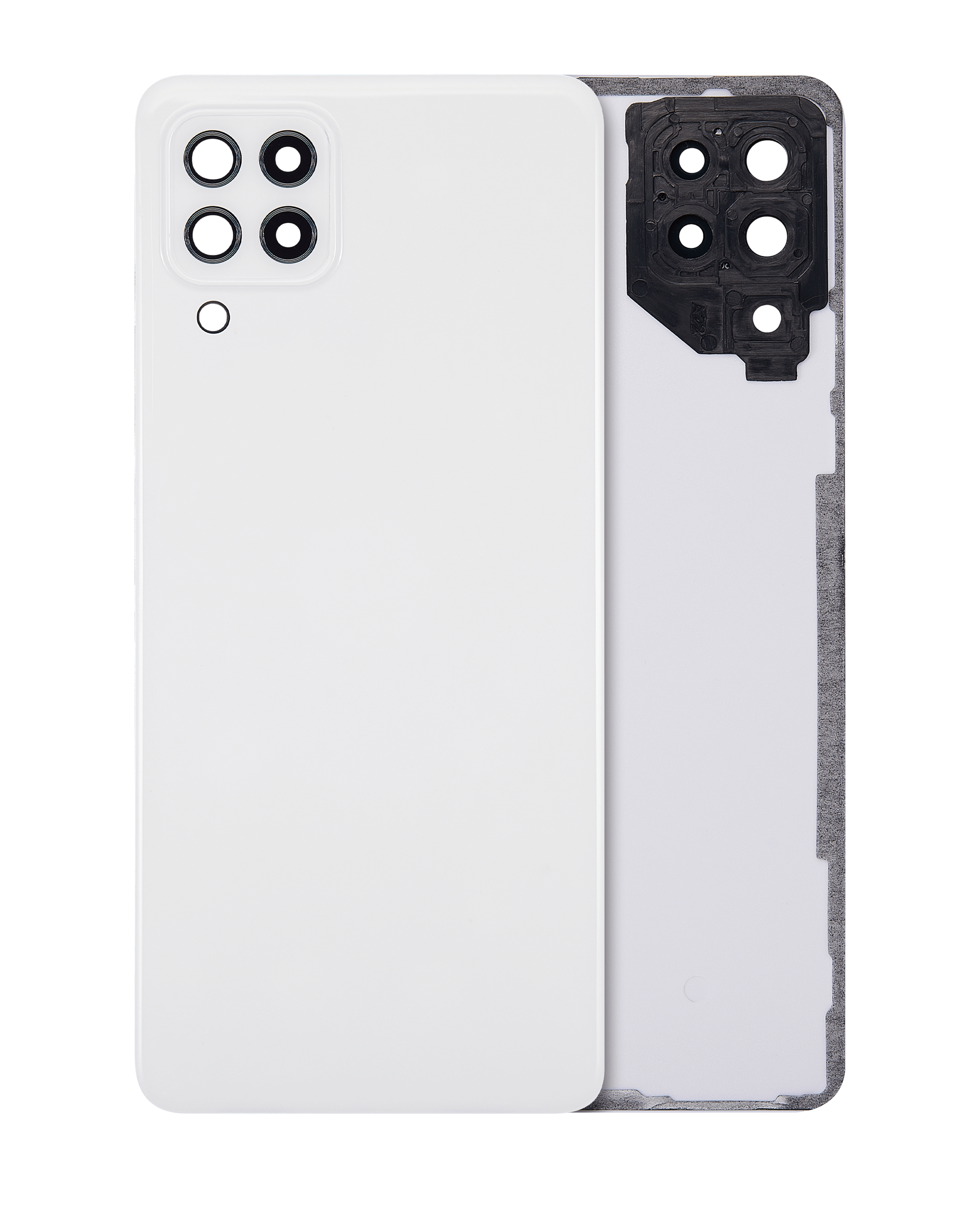 vetro cover posteriore con Vetro fotocamera per Samsung Galaxy A22 4G (A225 / 2021) (Service Pack) (Bianco)