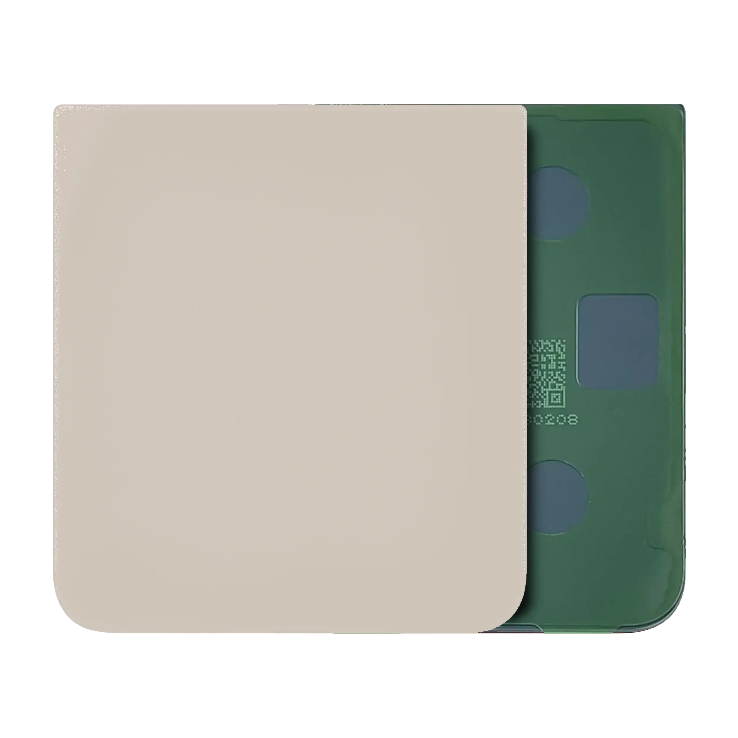 Bottom vetro cover posteriore per Samsung Galaxy Z Flip 5 (Service Pack) (Cream)