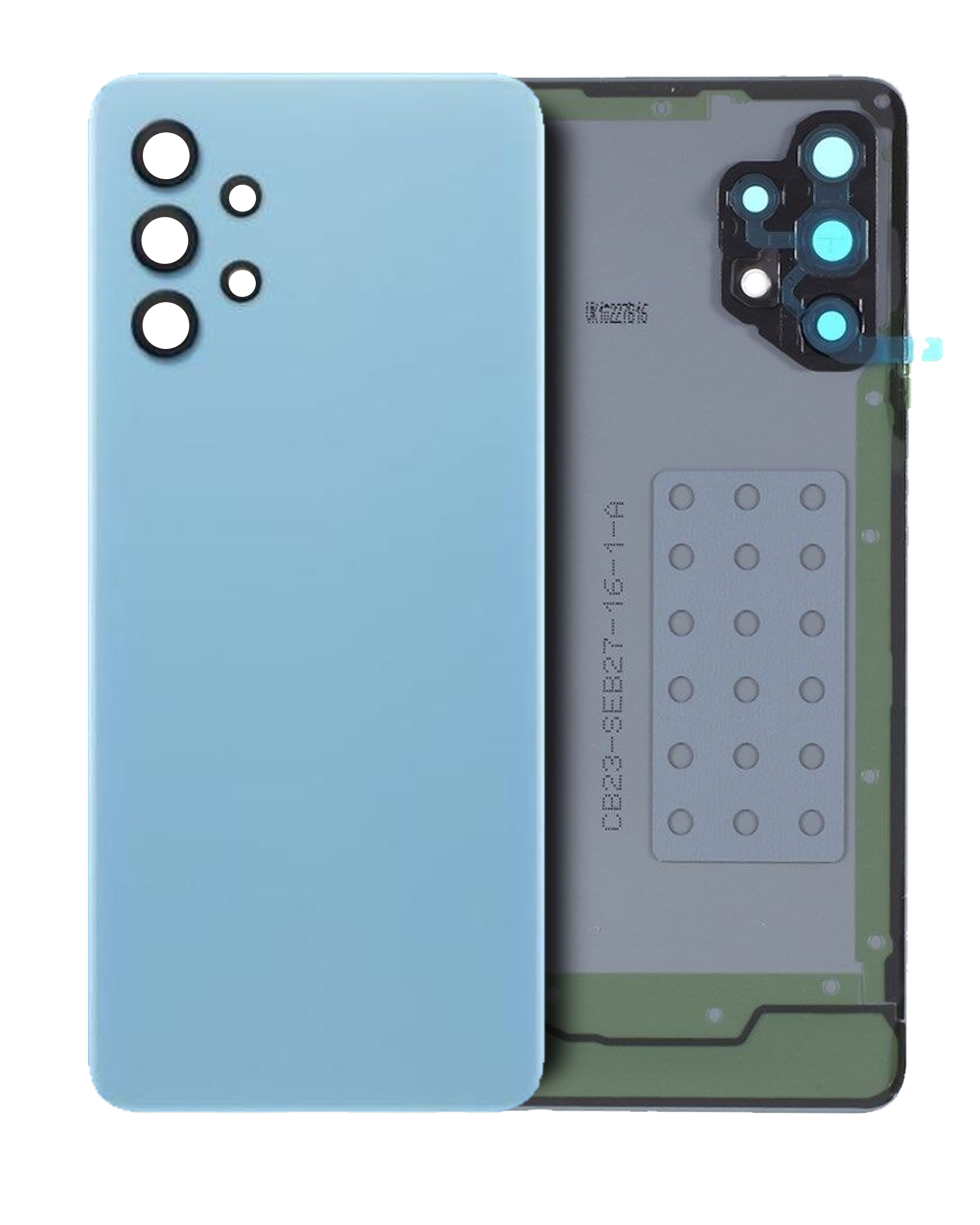 vetro cover posteriore con Vetro fotocamera per Samsung Galaxy A32 4G (A325 / 2021) (Service Pack) (Awesome Blu)