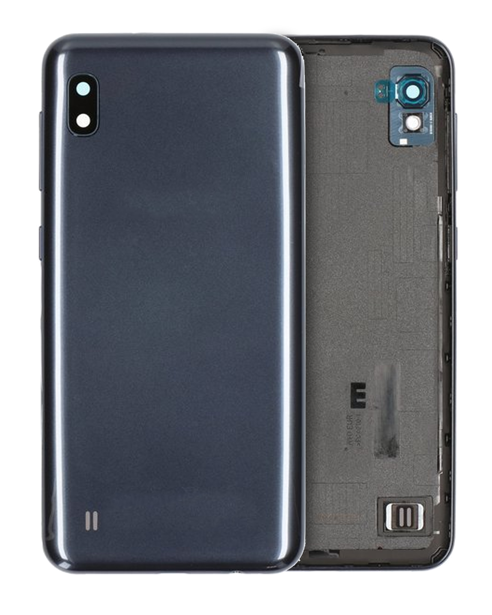 vetro cover posteriore con Vetro fotocamera per Samsung Galaxy A10 (A105 / 2019) (Service Pack) (Nero)
