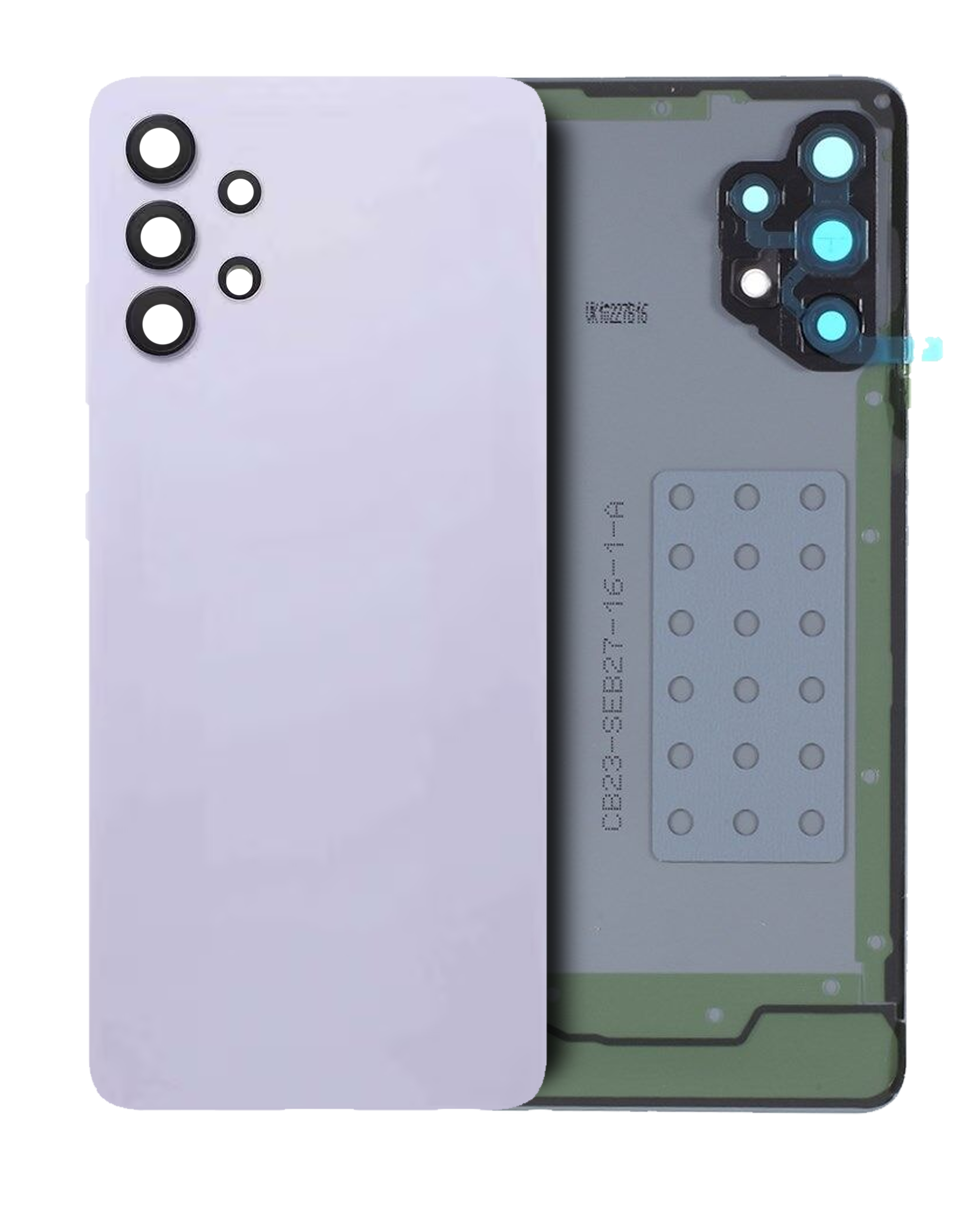 vetro cover posteriore con Vetro fotocamera per Samsung Galaxy A32 4G (A325 / 2021) (Service Pack) (Awesome Violet)