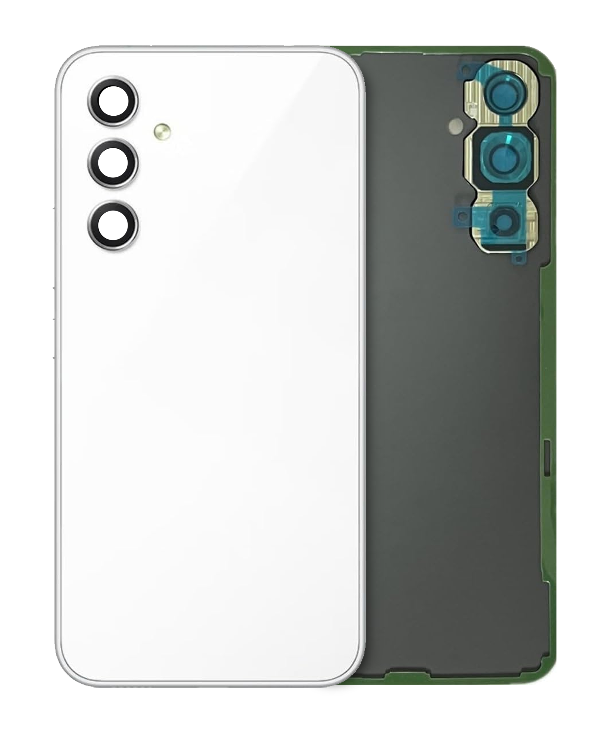 vetro cover posteriore con Vetro fotocamera per Samsung Galaxy A54 5G (A546 / 2023) (Service Pack) (Bianco)